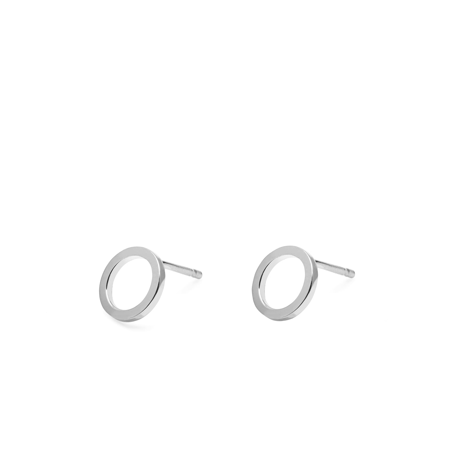 Silver Circle Earrings