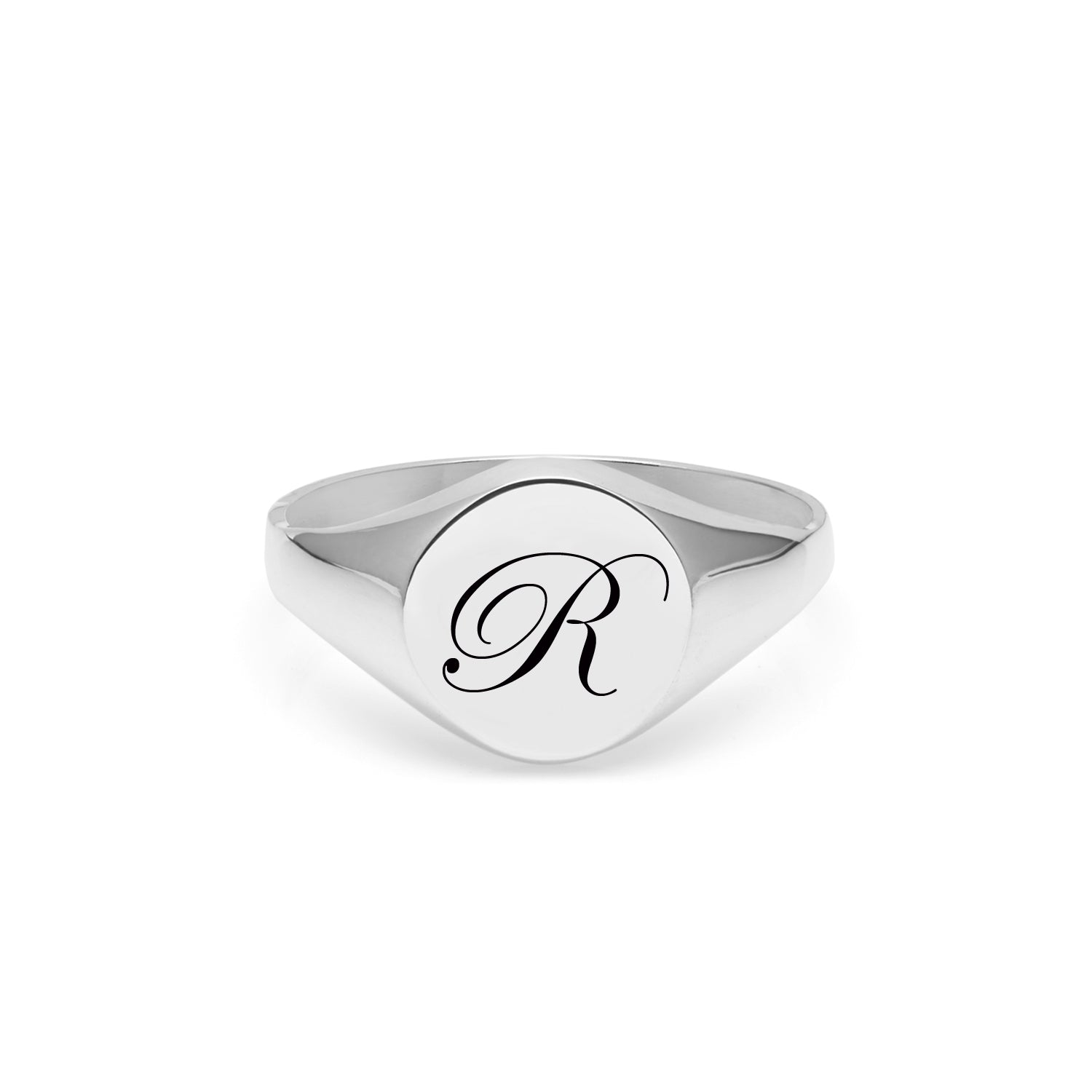 R on sale signet ring