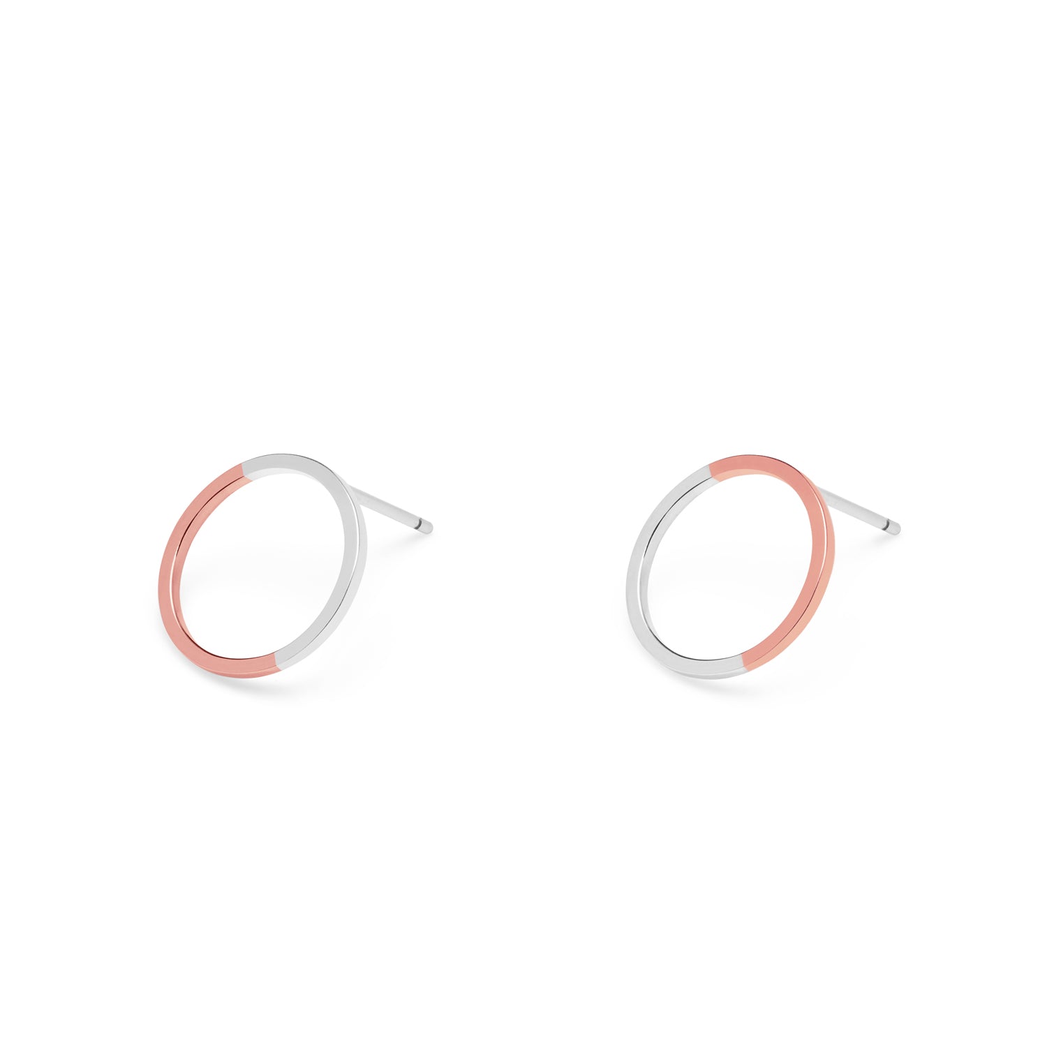 9k Rose Gold Stud Earrings