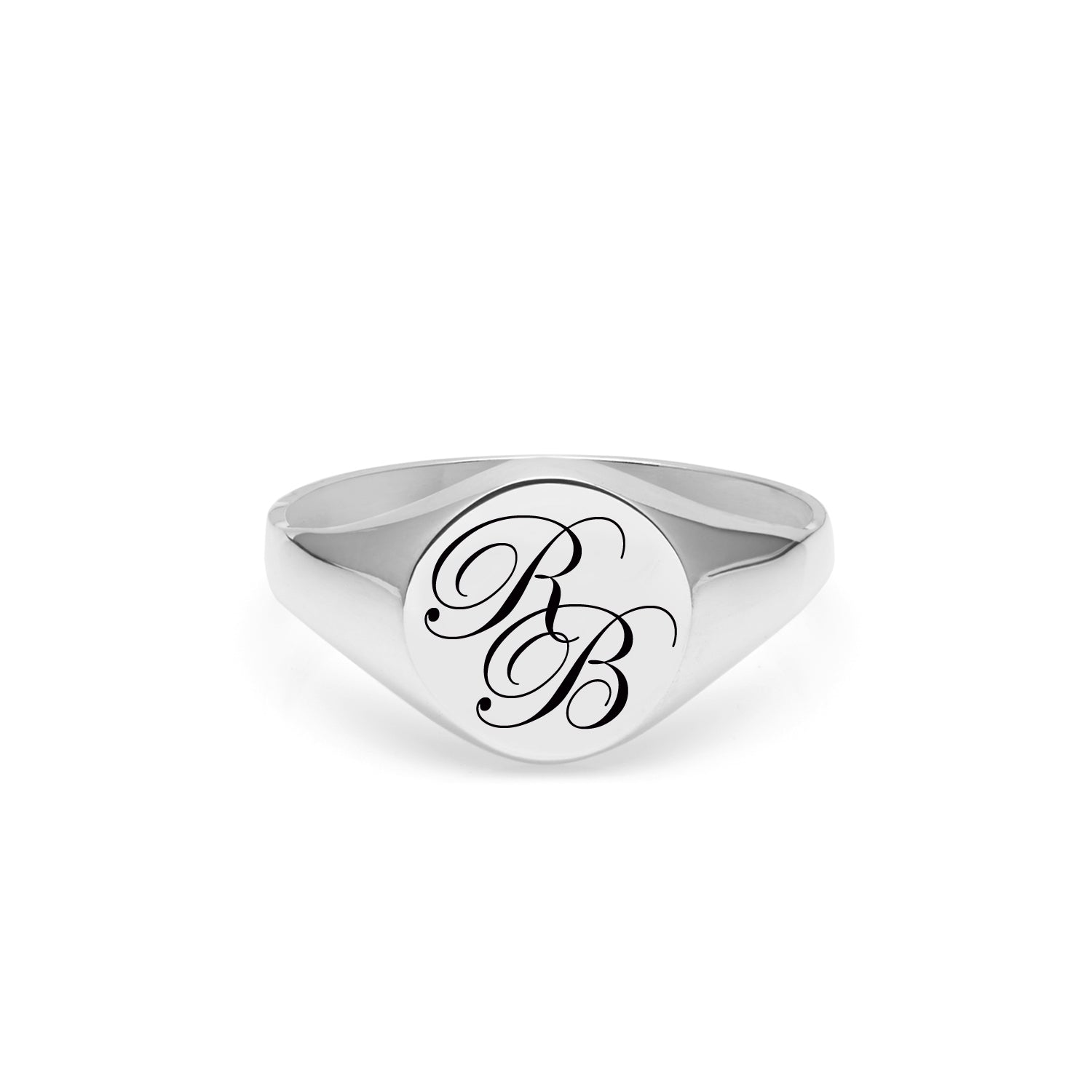 Personalised Double Initial Signet Rings