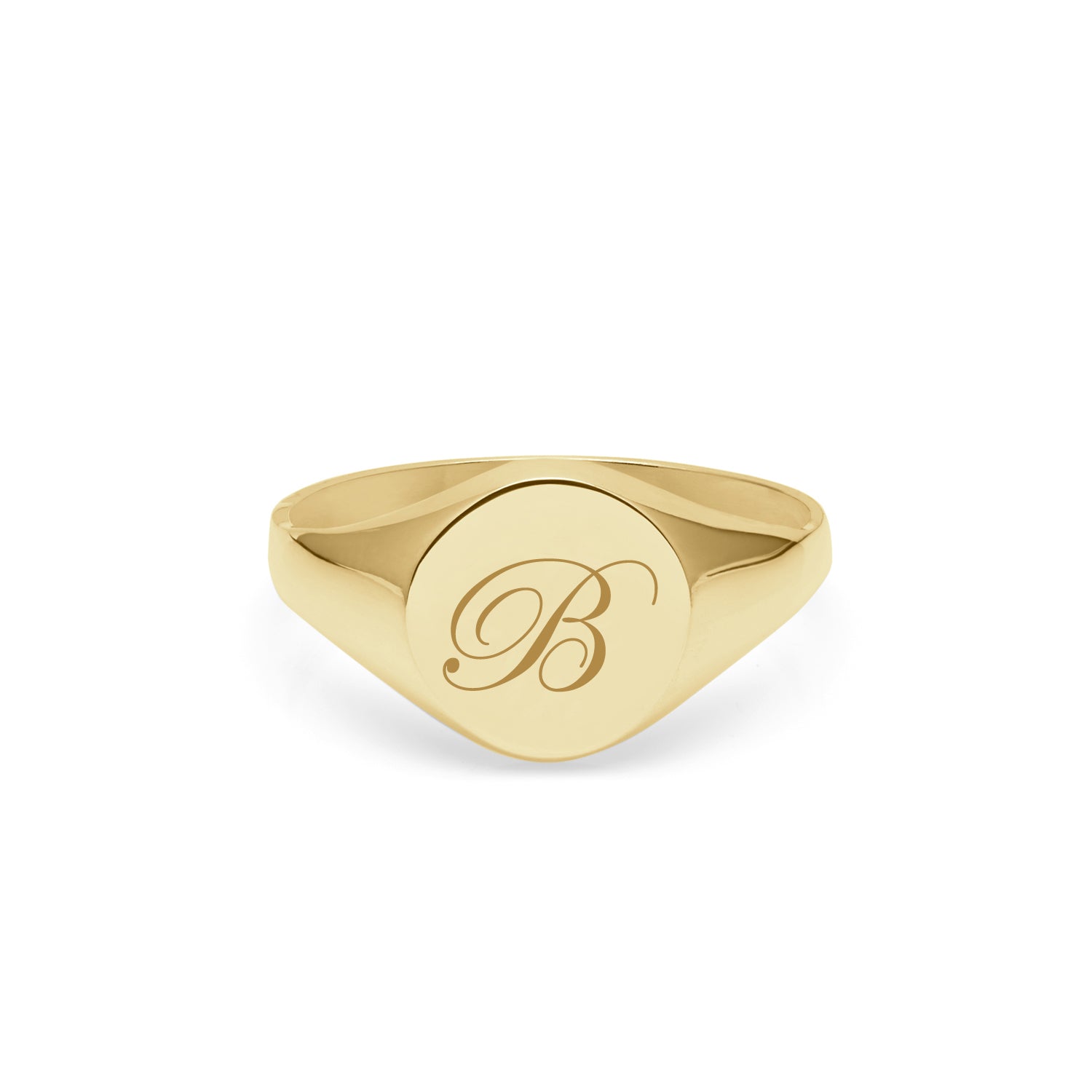 9k Gold Monogram Signet Rings