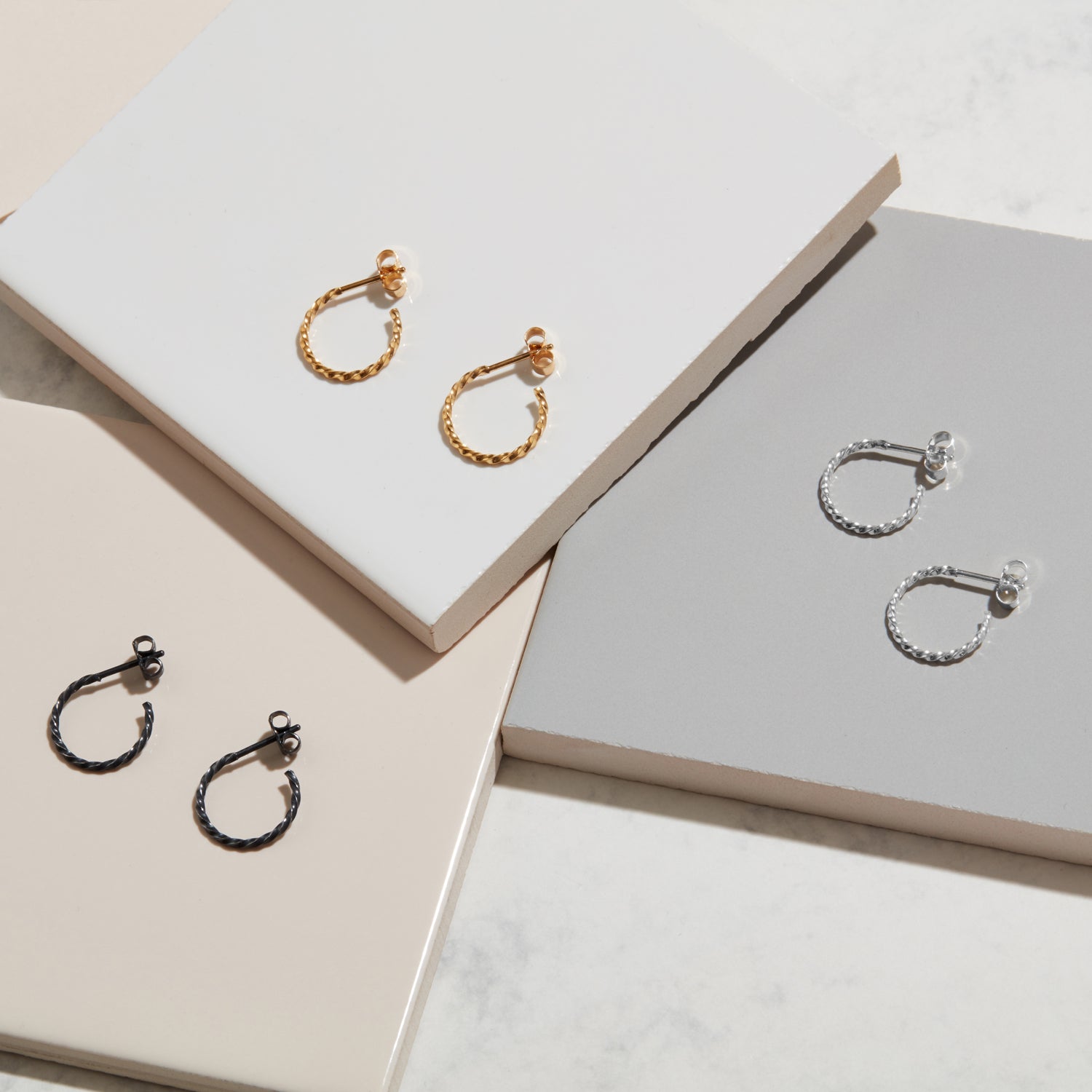 Twisted Hoop Earrings