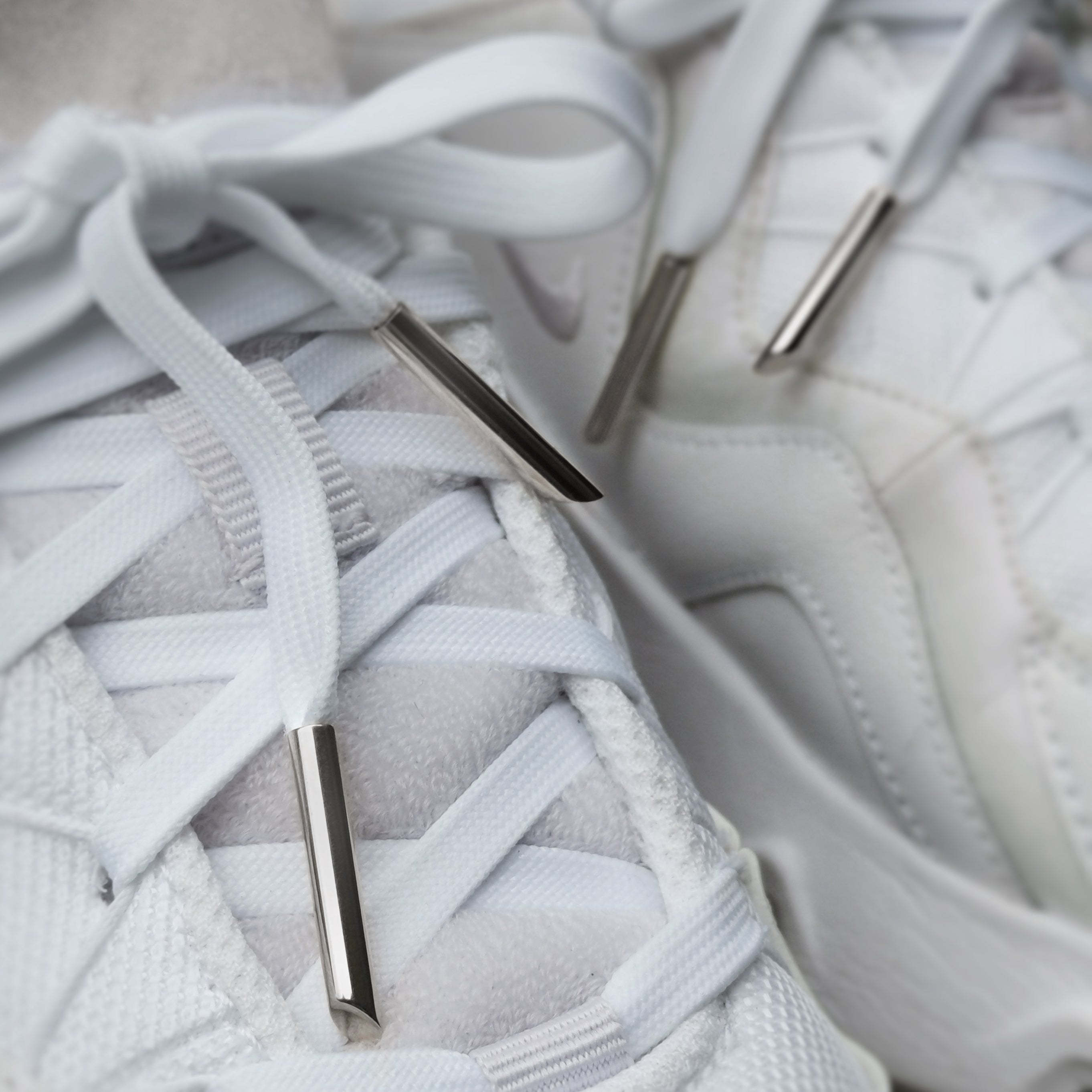 Sterling Silver Aglets X Nylon Laces