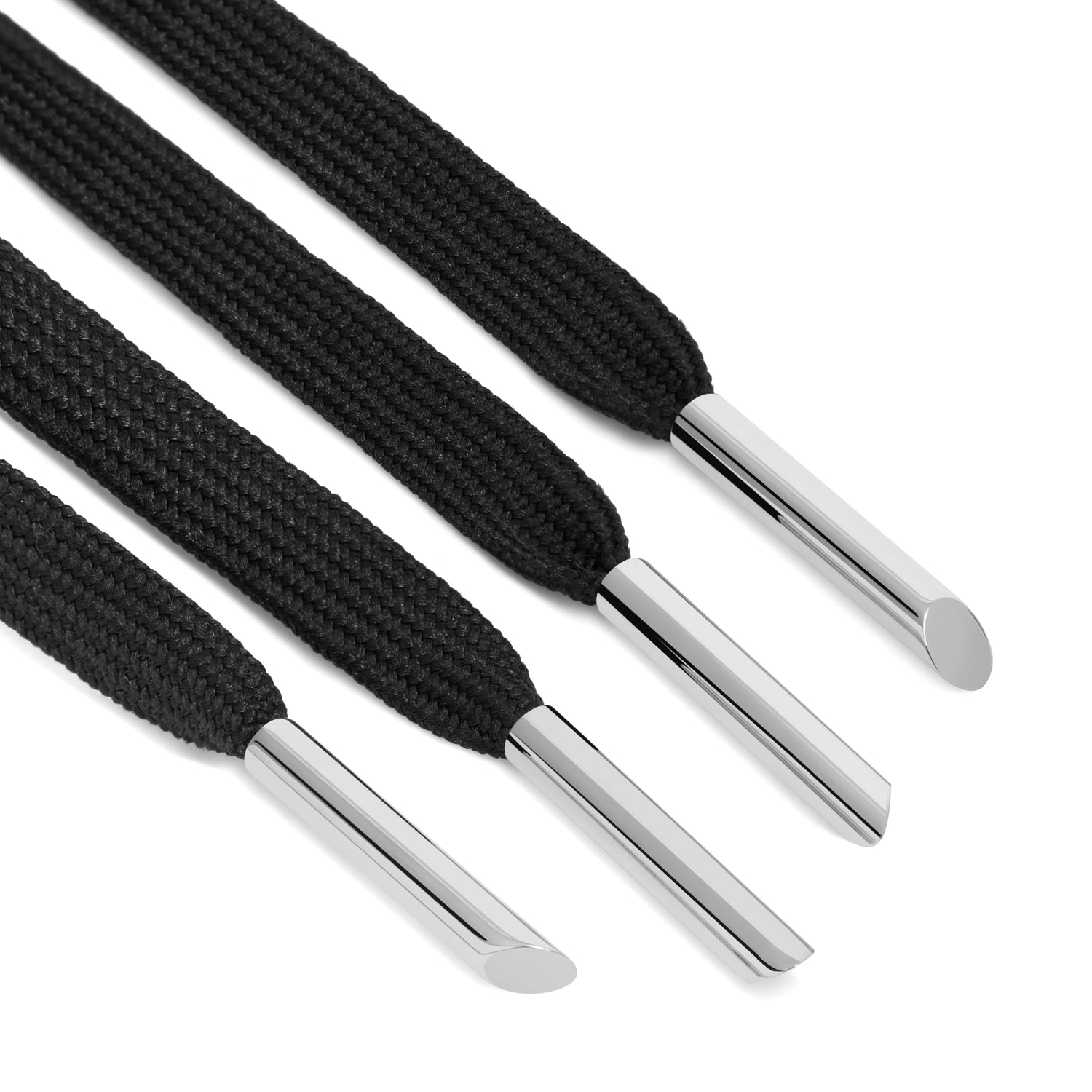 Sterling Silver Aglets X Nylon Laces