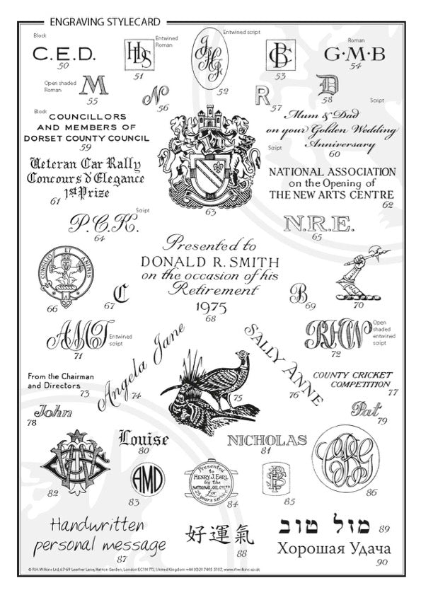 Hand Engraved Letters 18k Yellow Gold Round Signet Ring - 11mm