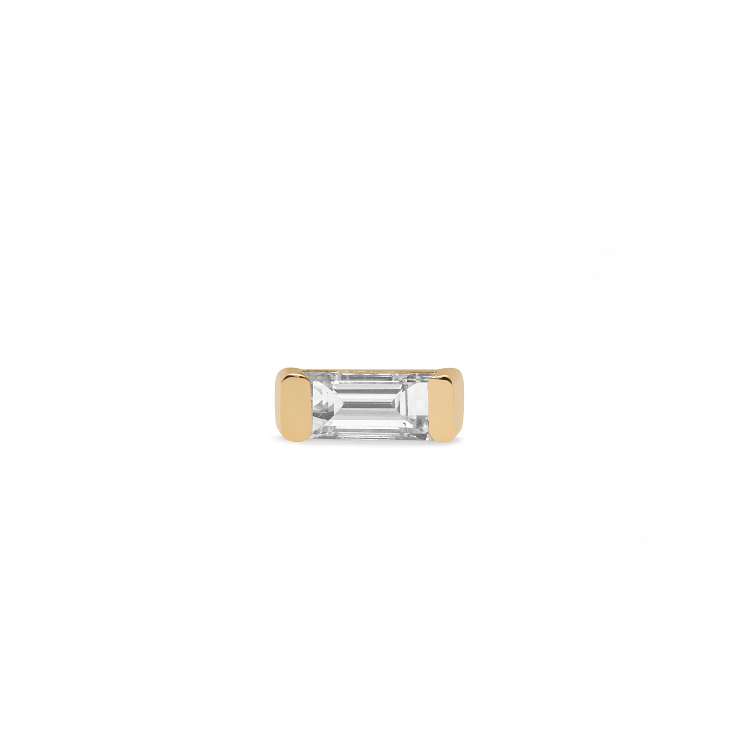 Lab Grown Diamond Baguette Bar Stud Earrings