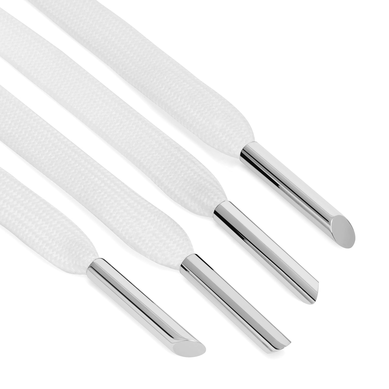 Sterling Silver Aglets X Nylon Laces