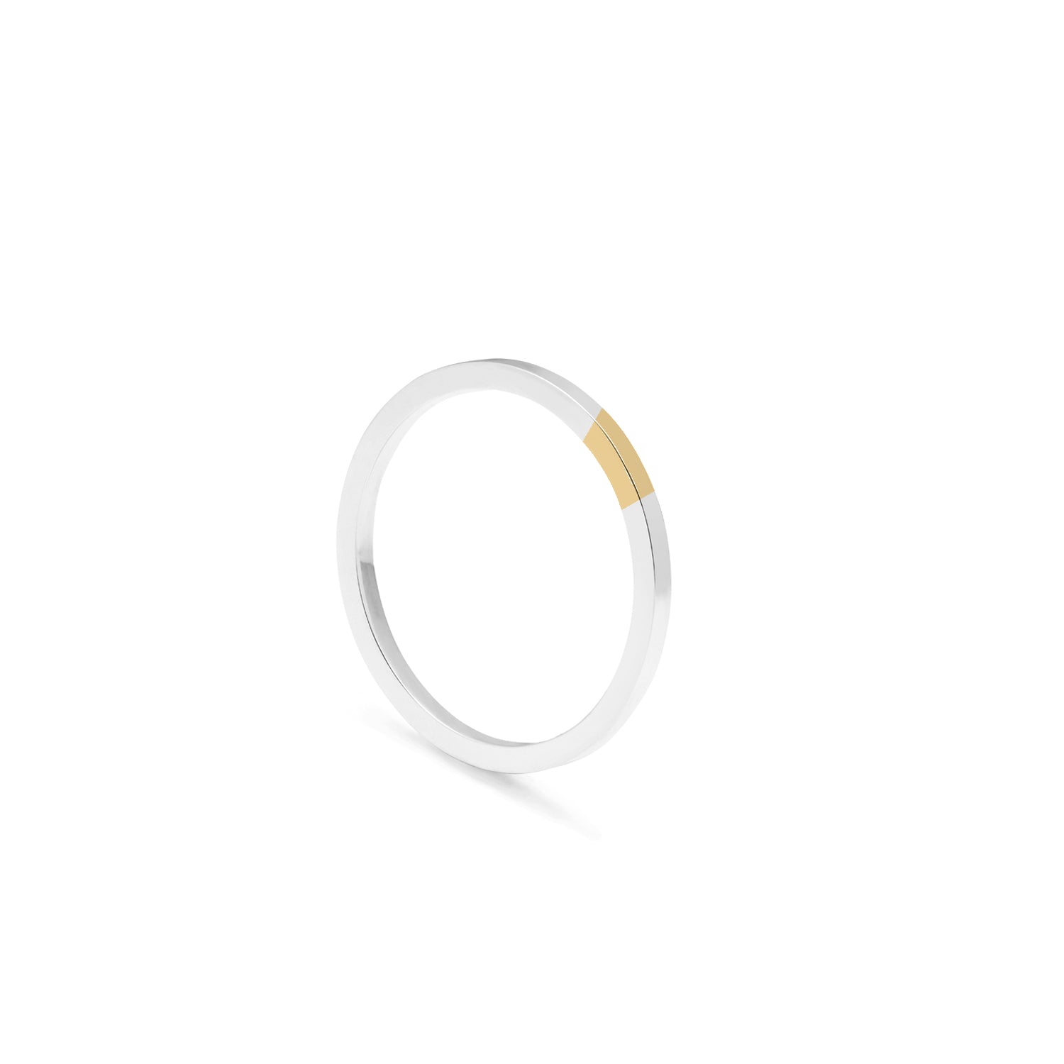 One Twelfth 18k Gold & Silver Square Ring