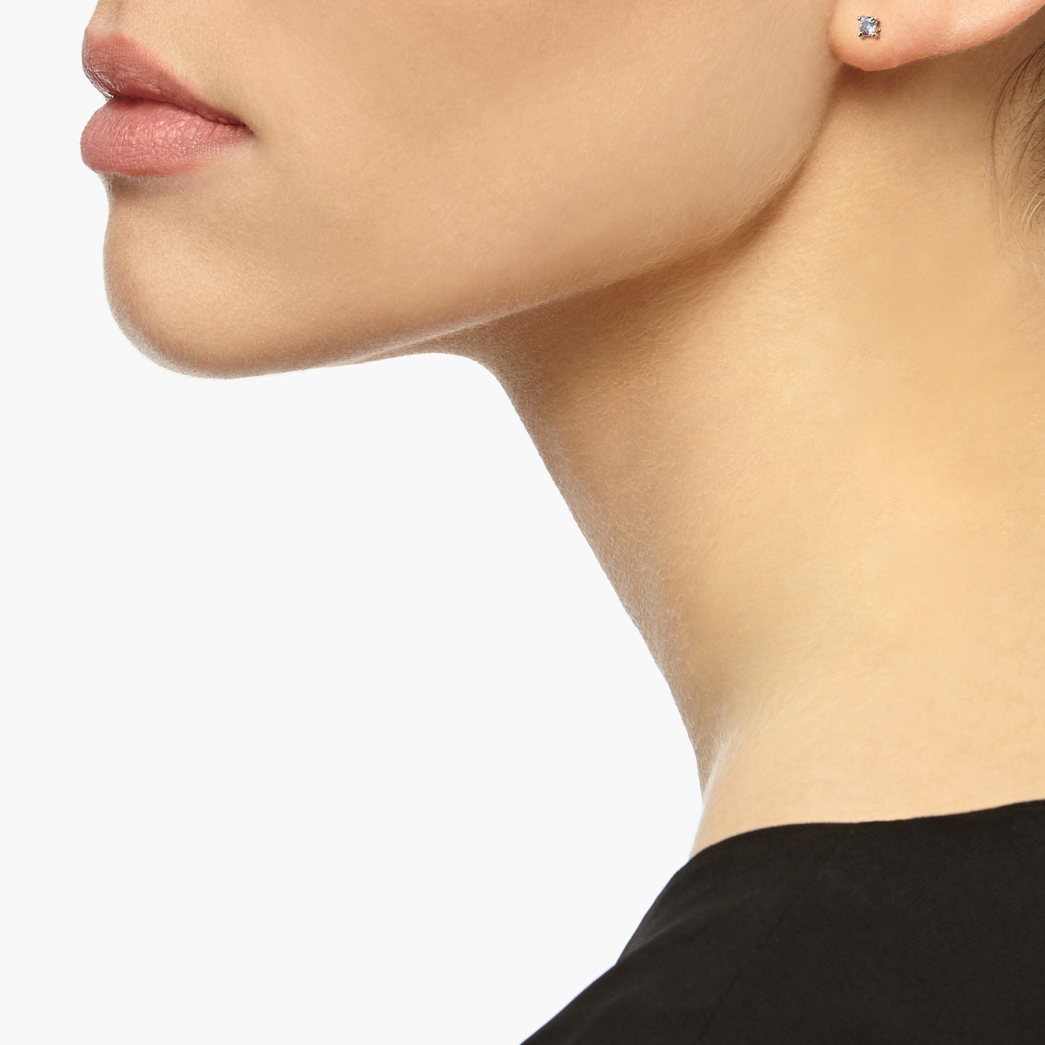 18k Yellow Gold & Salt & Pepper Diamond Stud Earrings