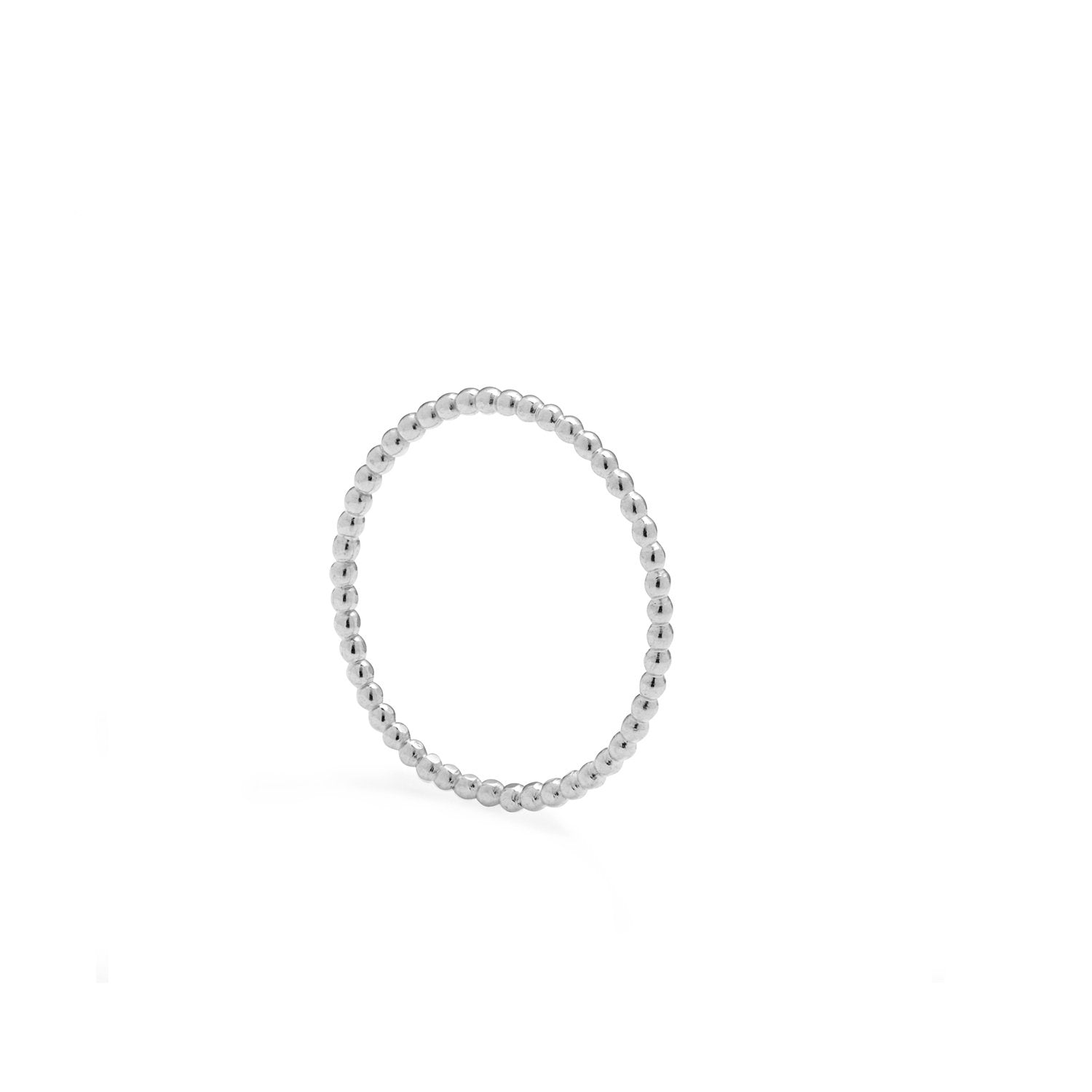Skinny Sphere Stacking Ring - Silver - Myia Bonner Jewellery