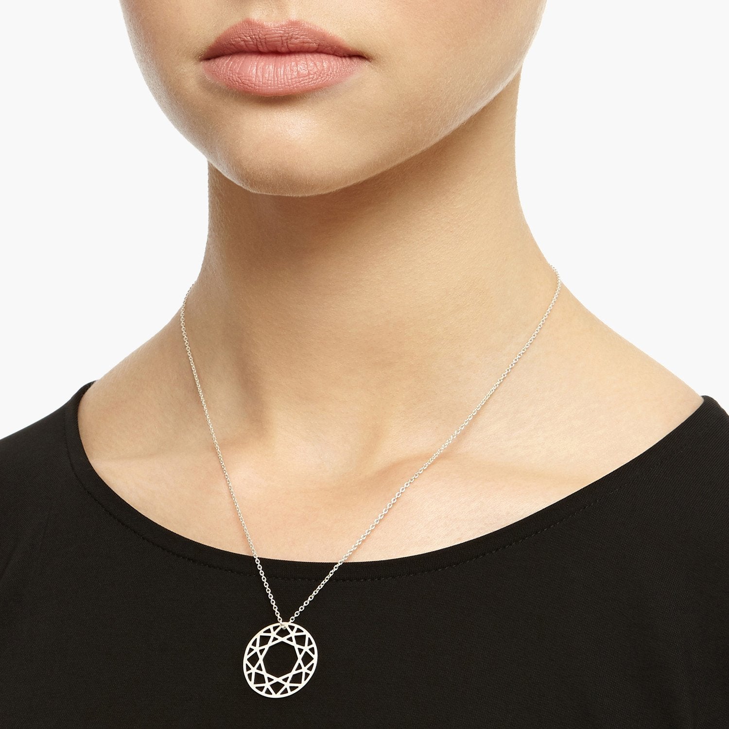 Brilliant Diamond Necklace - Silver - Myia Bonner Jewellery