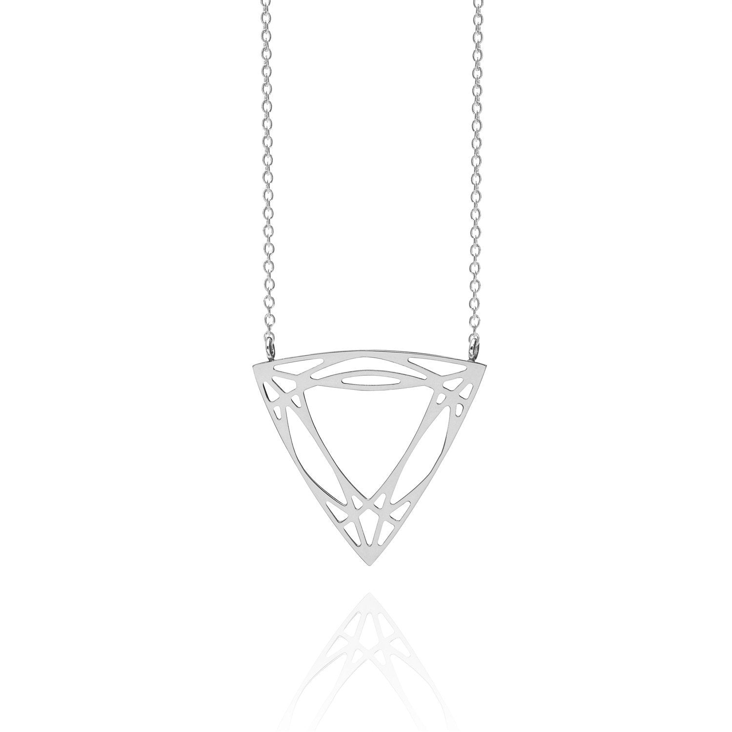 Trillion Diamond Necklace - Silver - Myia Bonner Jewellery