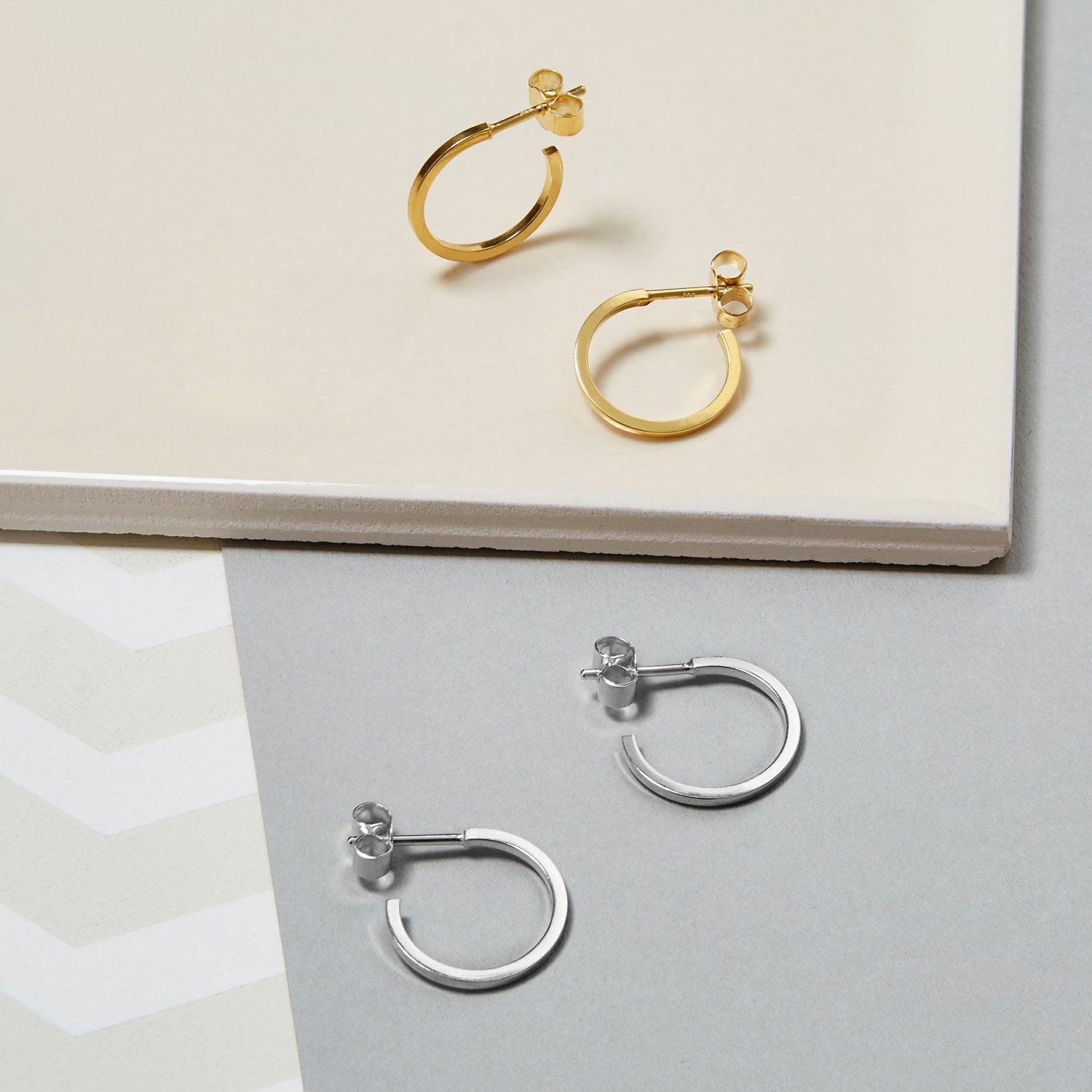 Mini Hoop Earrings - Silver - Myia Bonner Jewellery
