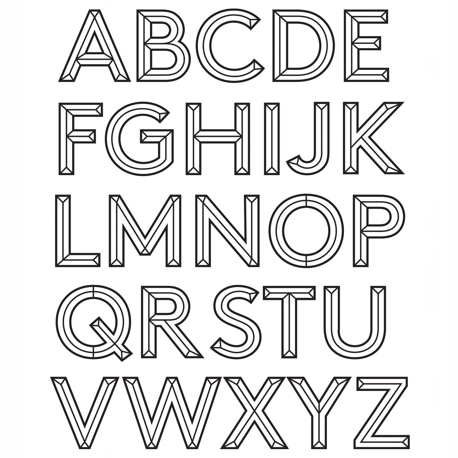 Personalised Facett Double Initial Cufflinks - Silver - Myia Bonner Jewellery