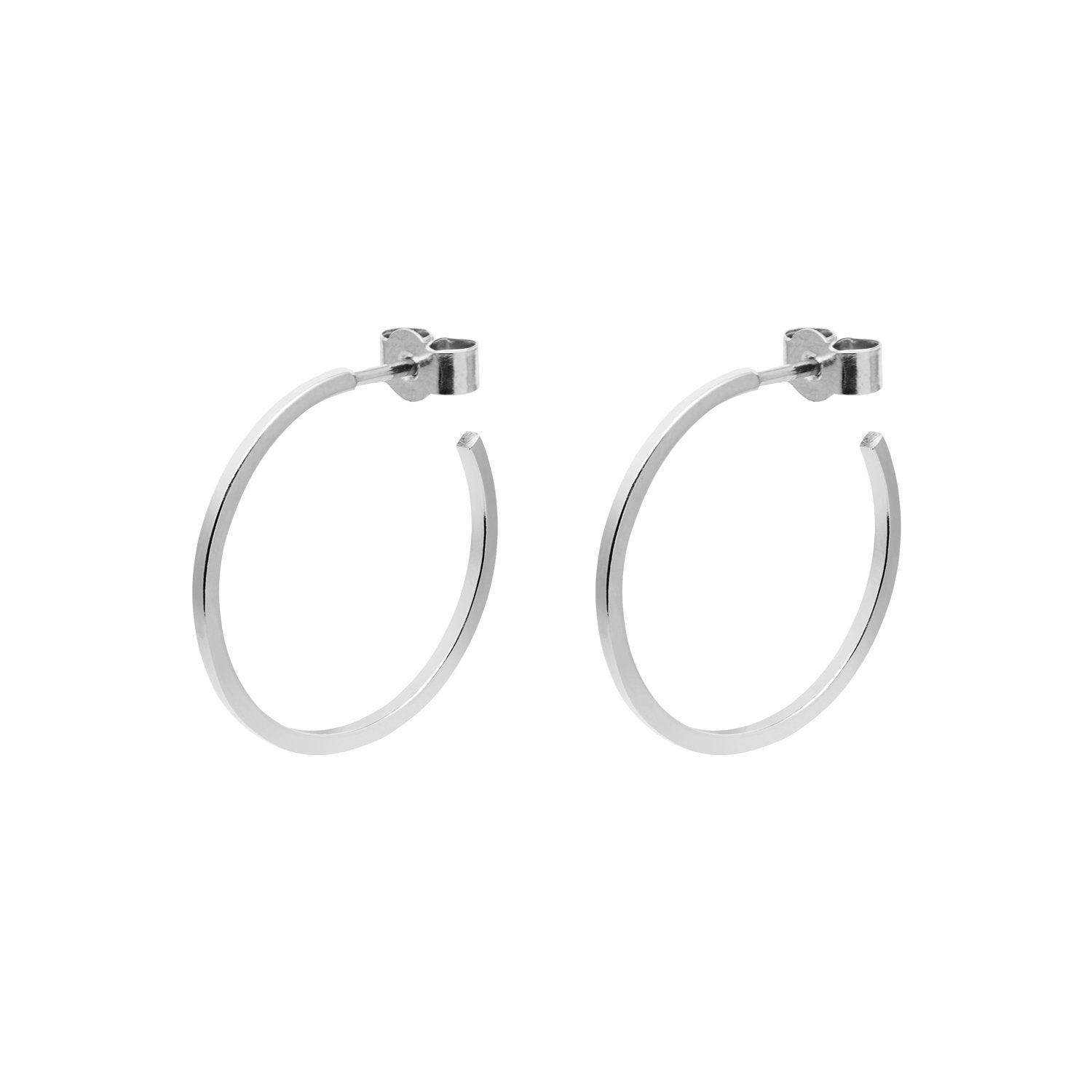 Medium Hoop Earrings - Silver - Myia Bonner Jewellery