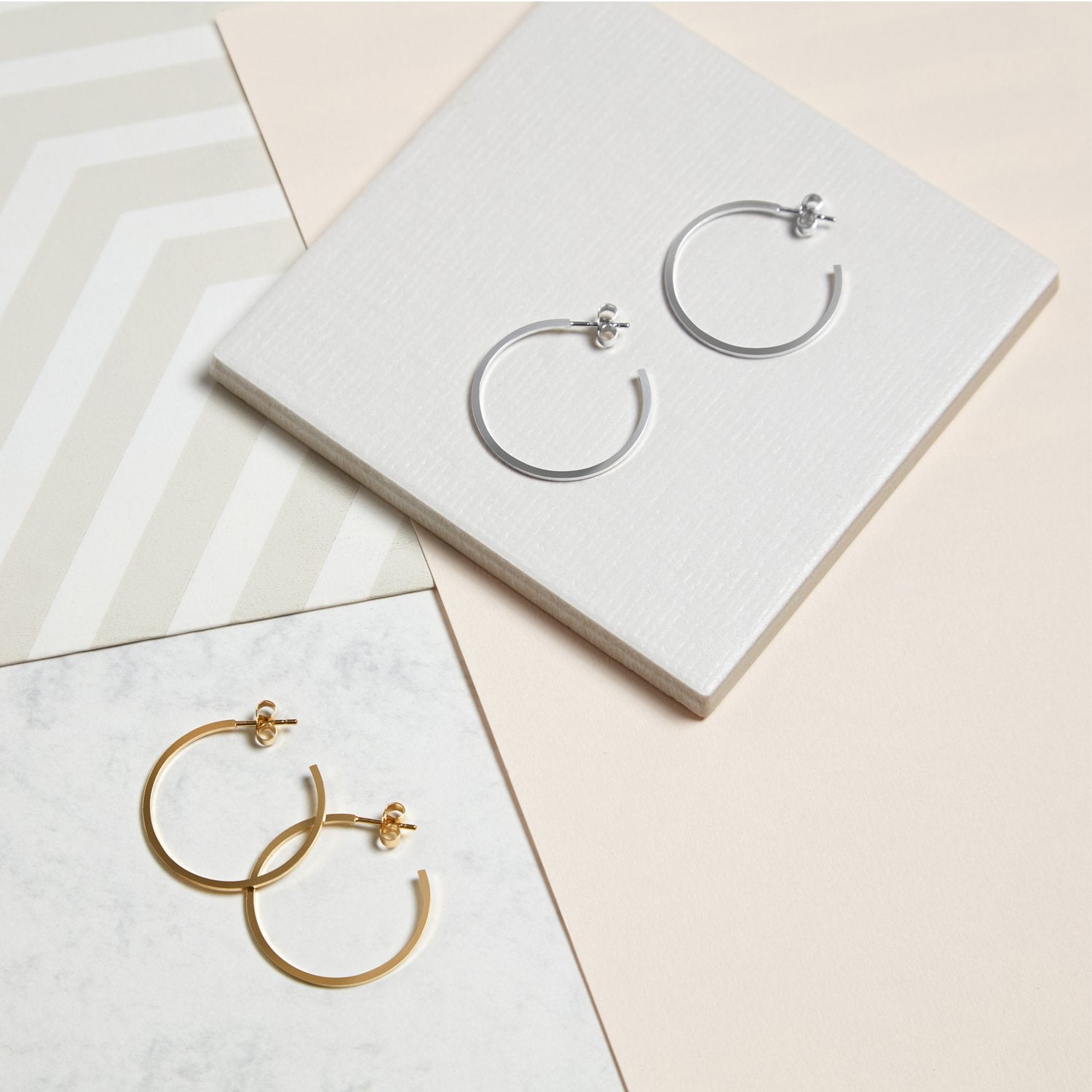 Large Hoop Earrings - Silver - Myia Bonner Jewellery