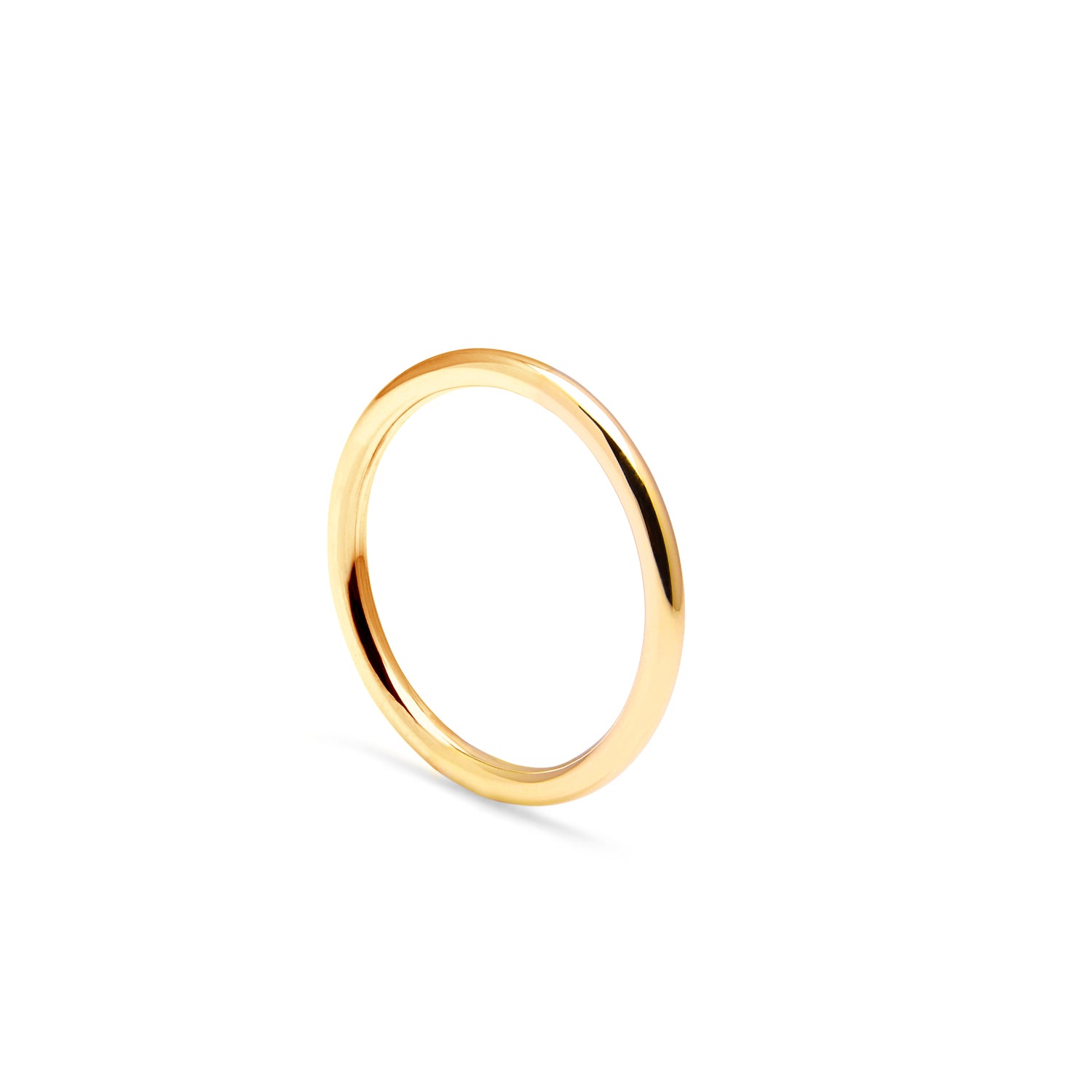 Halo Round Band - 9k Yellow Gold