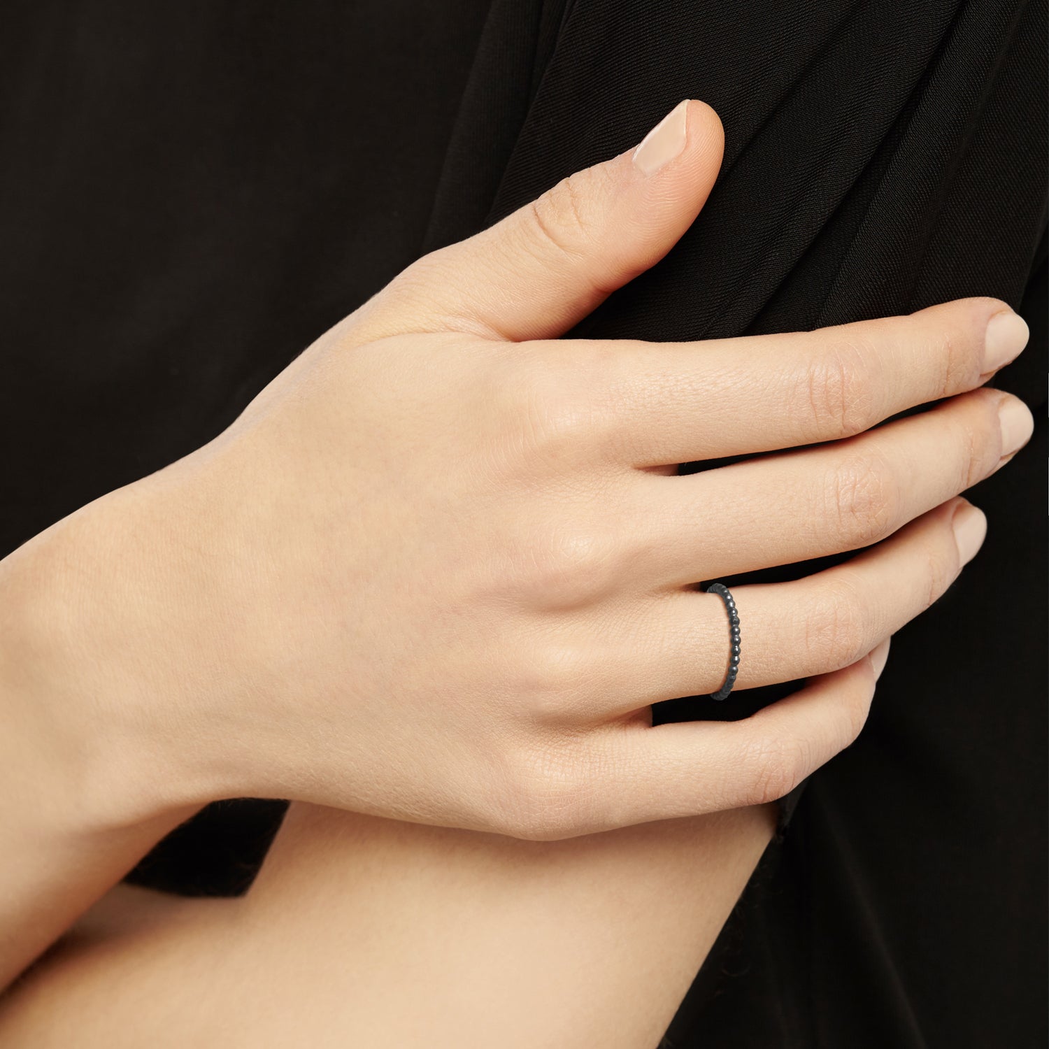 Sphere Band - Oxidised Silver - Myia Bonner Jewellery