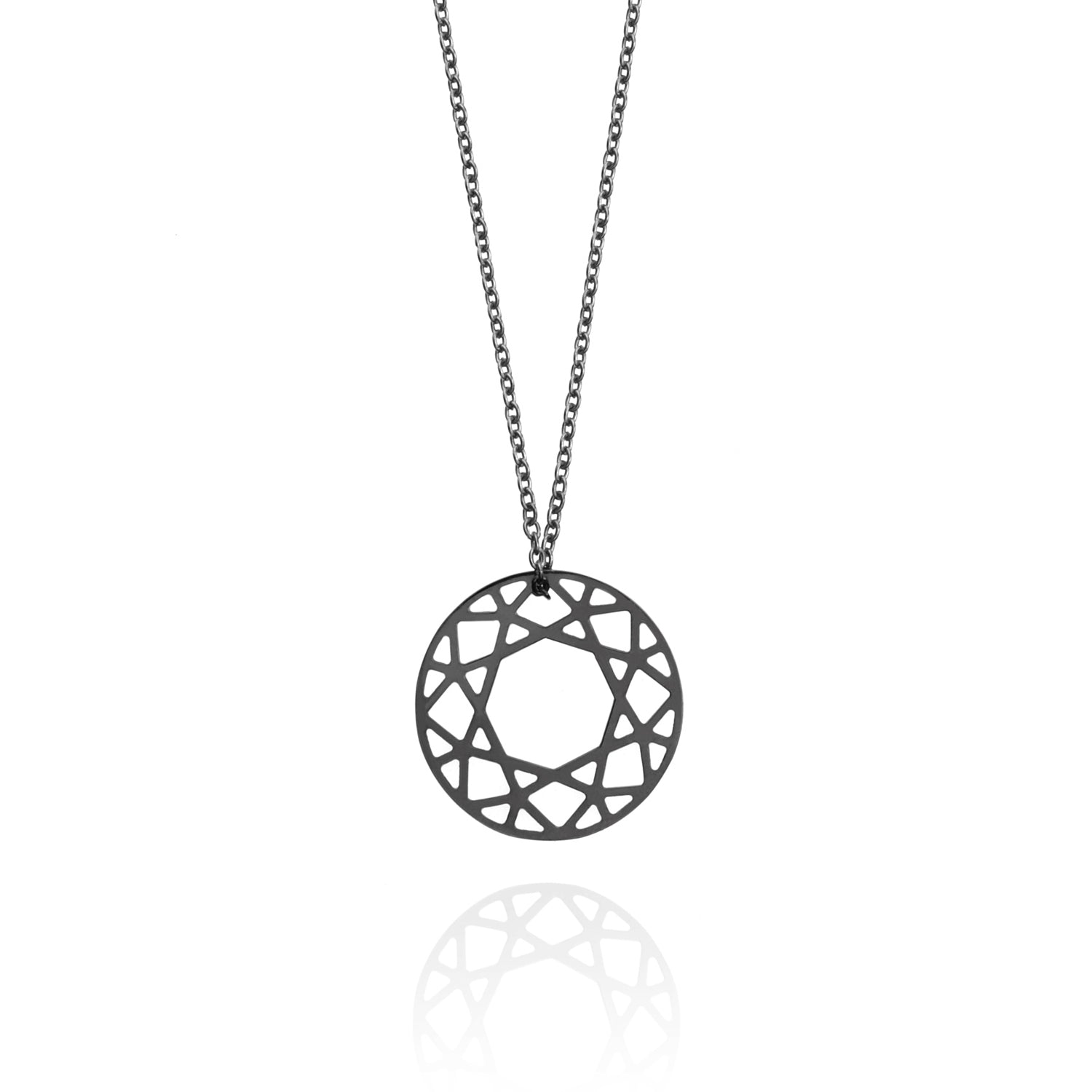 Small Brilliant Diamond Necklace - Black - Myia Bonner Jewellery