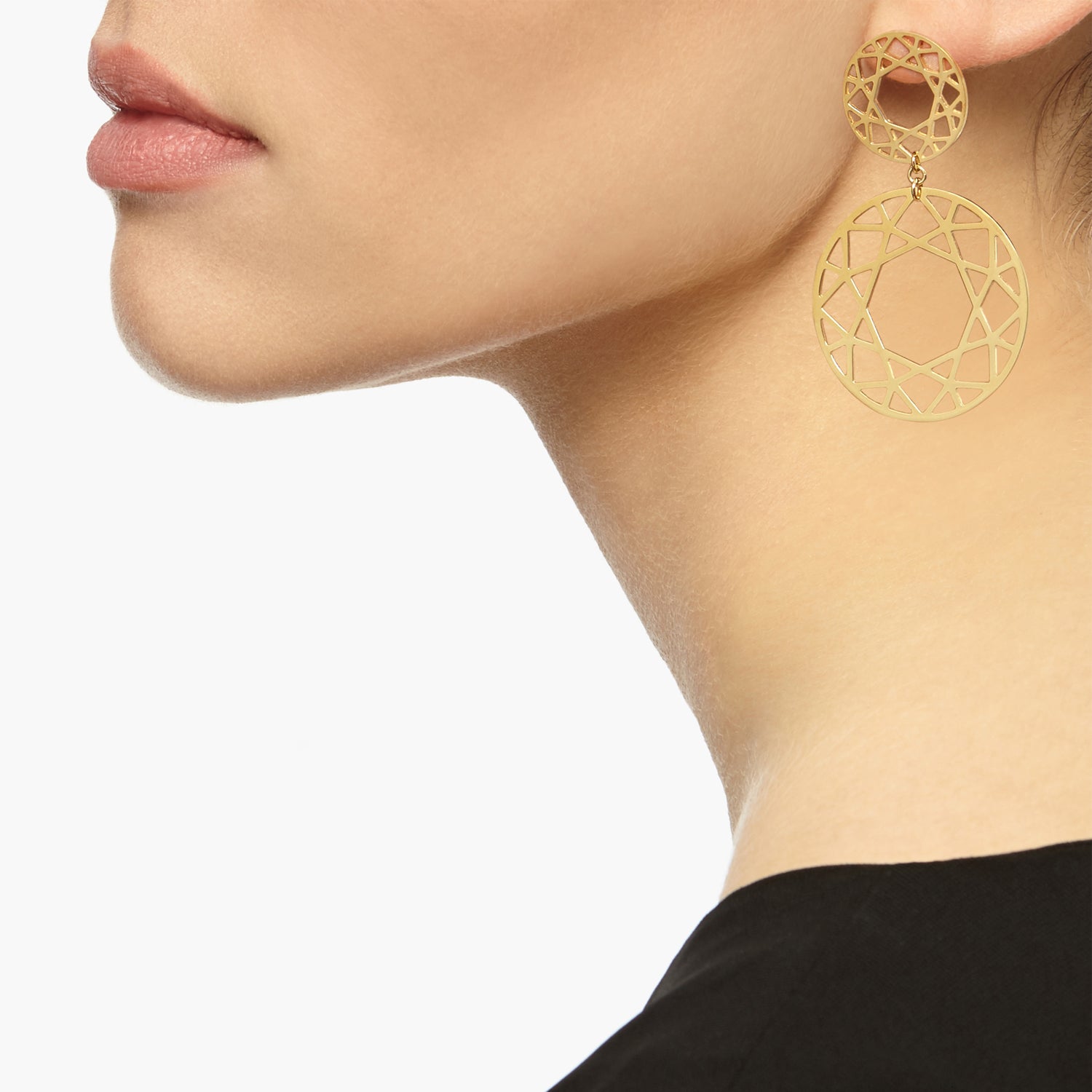 Double Drop Brilliant Diamond Earrings - Gold - Myia Bonner Jewellery