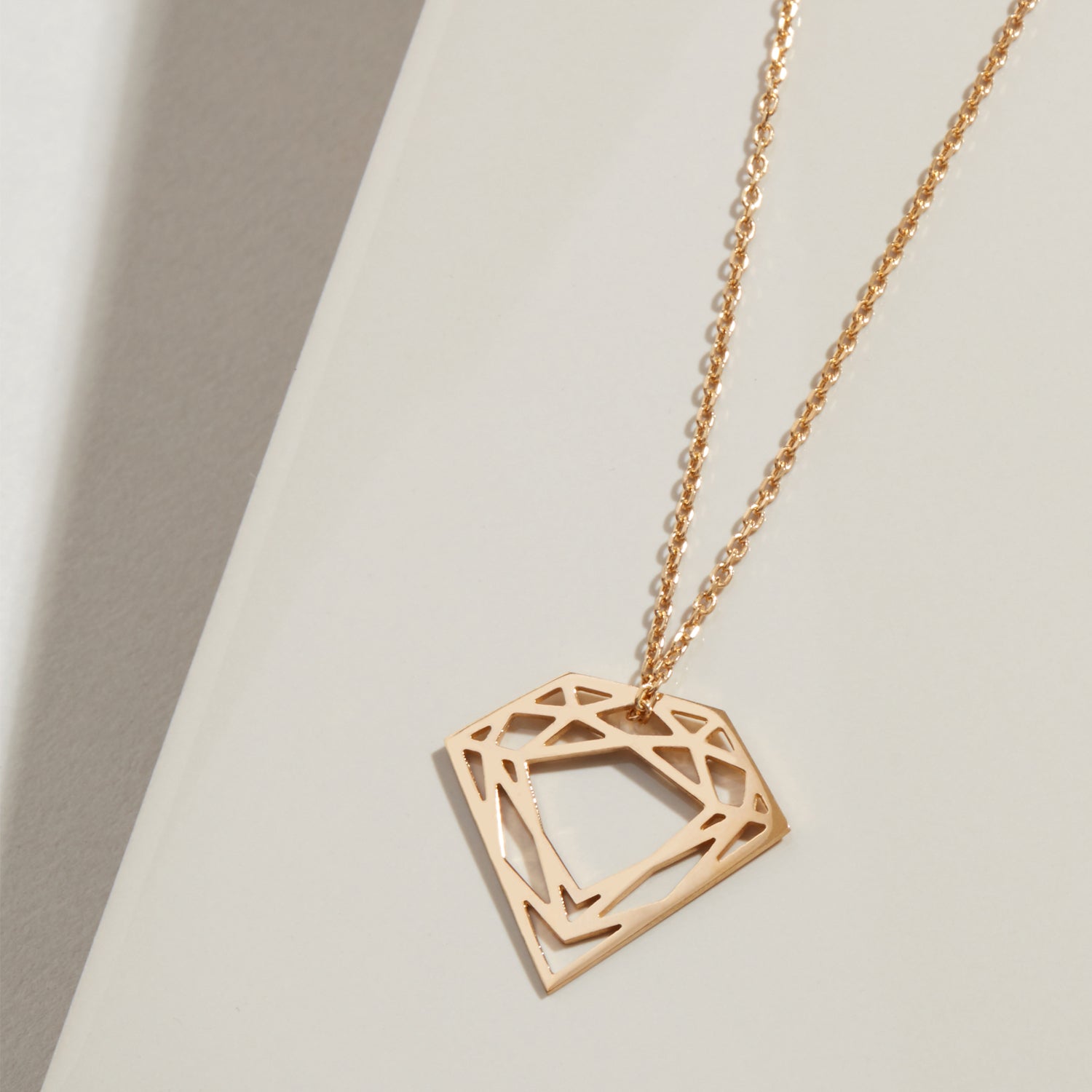 Classic Diamond Necklace - 9k Yellow Gold