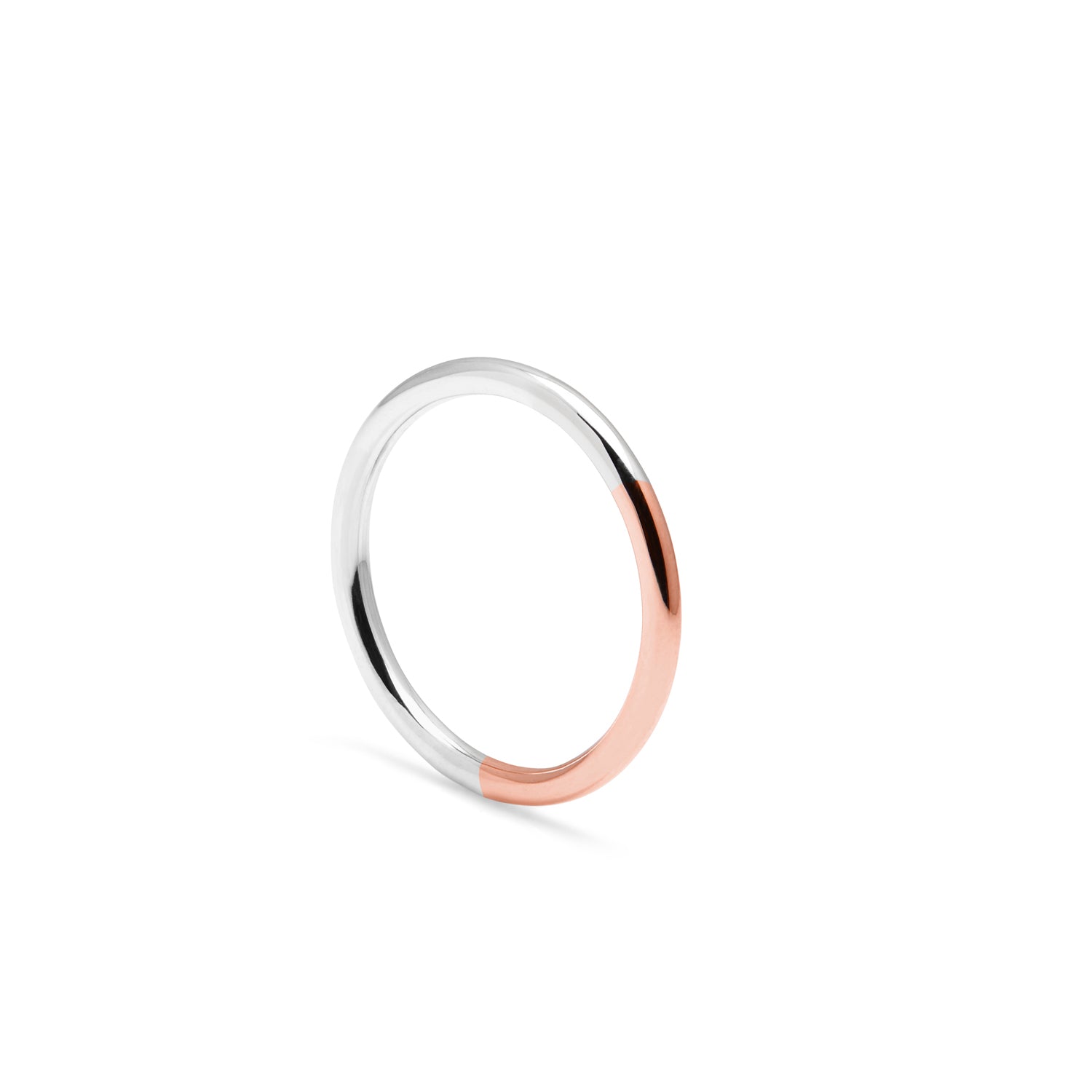 Golden Ratio Band - 9k Rose Gold & Silver