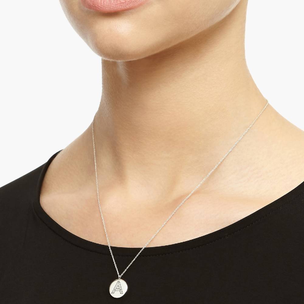 Facett Initial J Pendant - Silver - Myia Bonner Jewellery