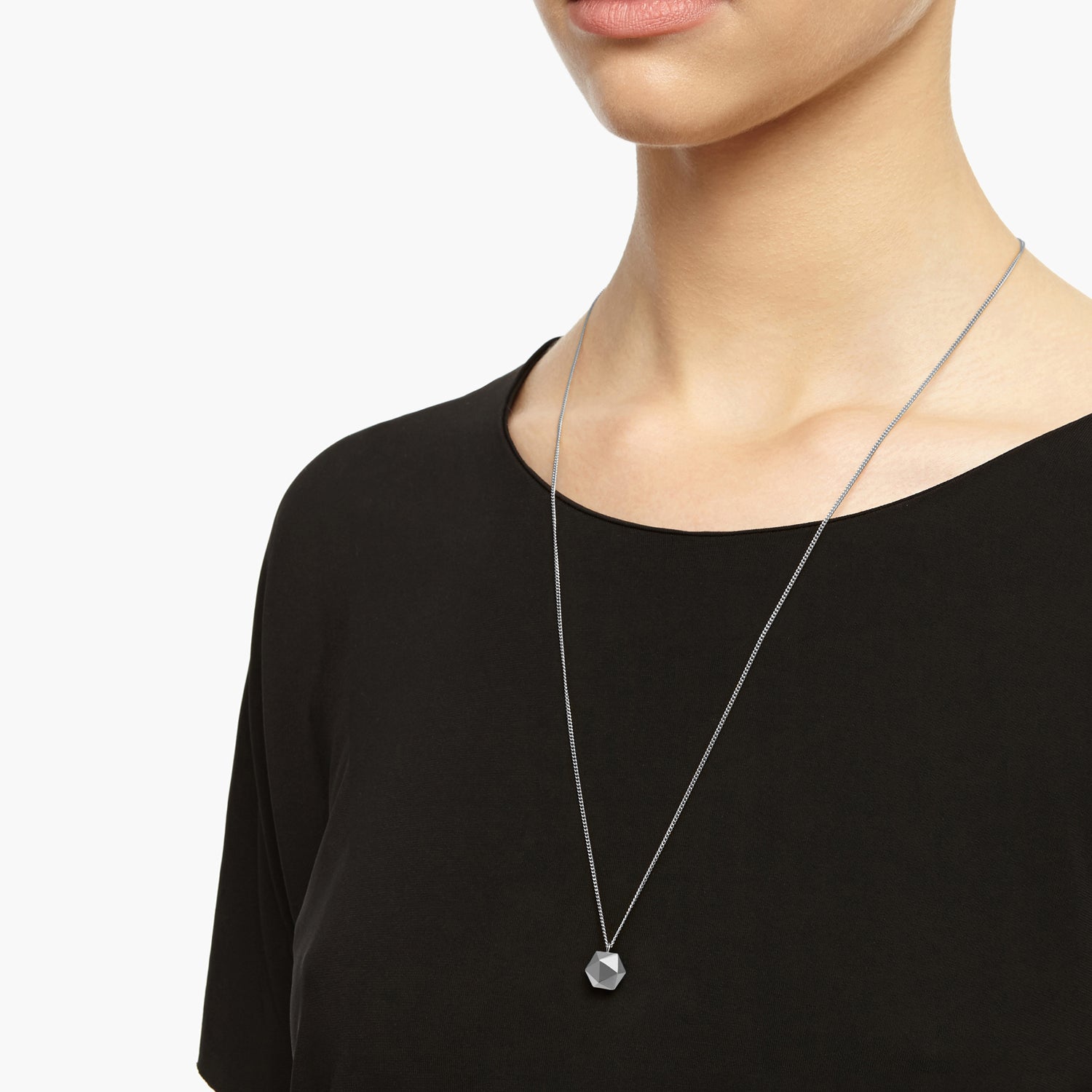 Icosahedron Pendant - Silver - Myia Bonner Jewellery