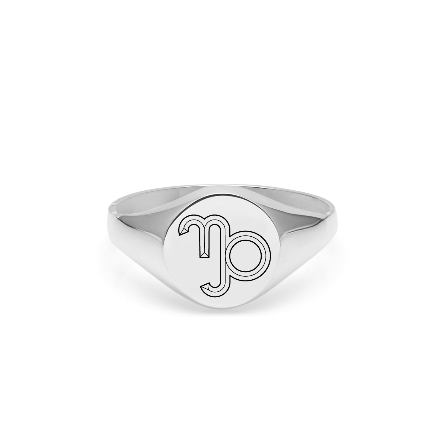 Capricorn Signet Ring - Silver - Myia Bonner Jewellery