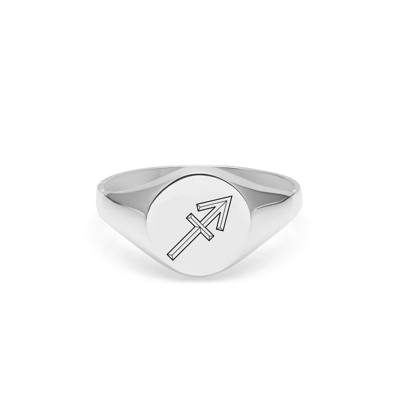 Sagittarius Signet Ring - Silver - Myia Bonner Jewellery