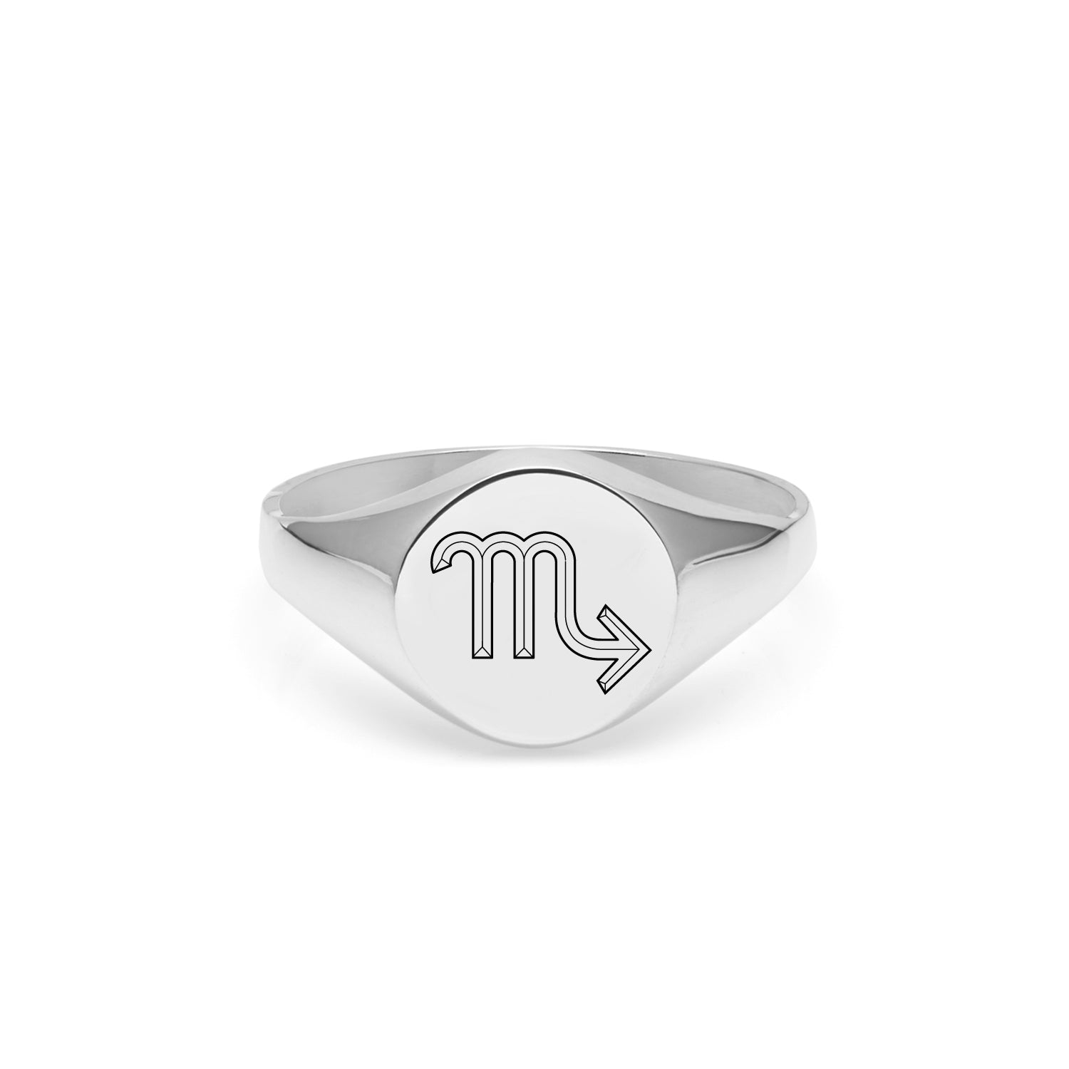 Scorpio Signet Ring - Silver - Myia Bonner Jewellery