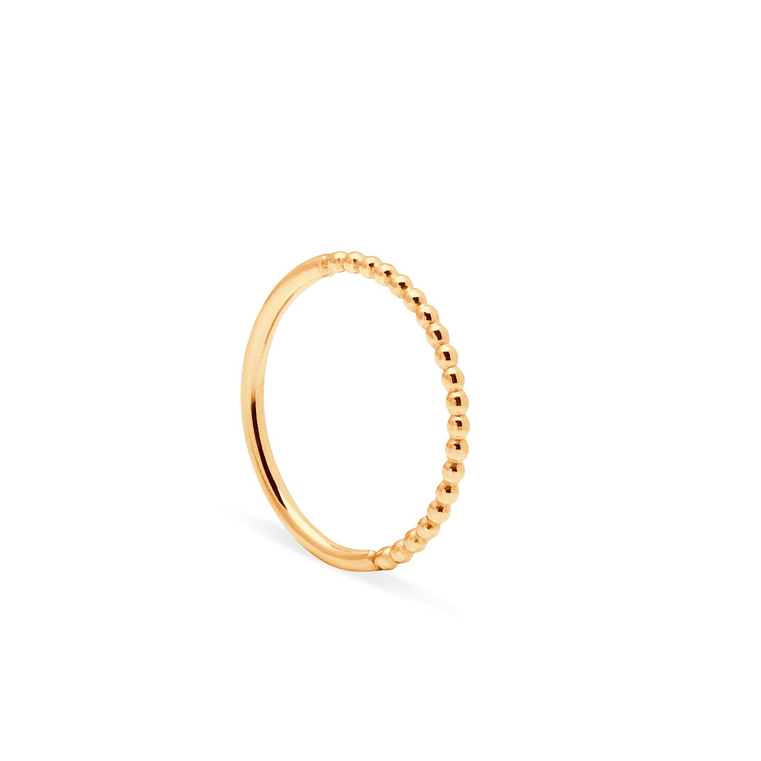 Paradox Sphere / Round Ring - 9k Yellow Gold