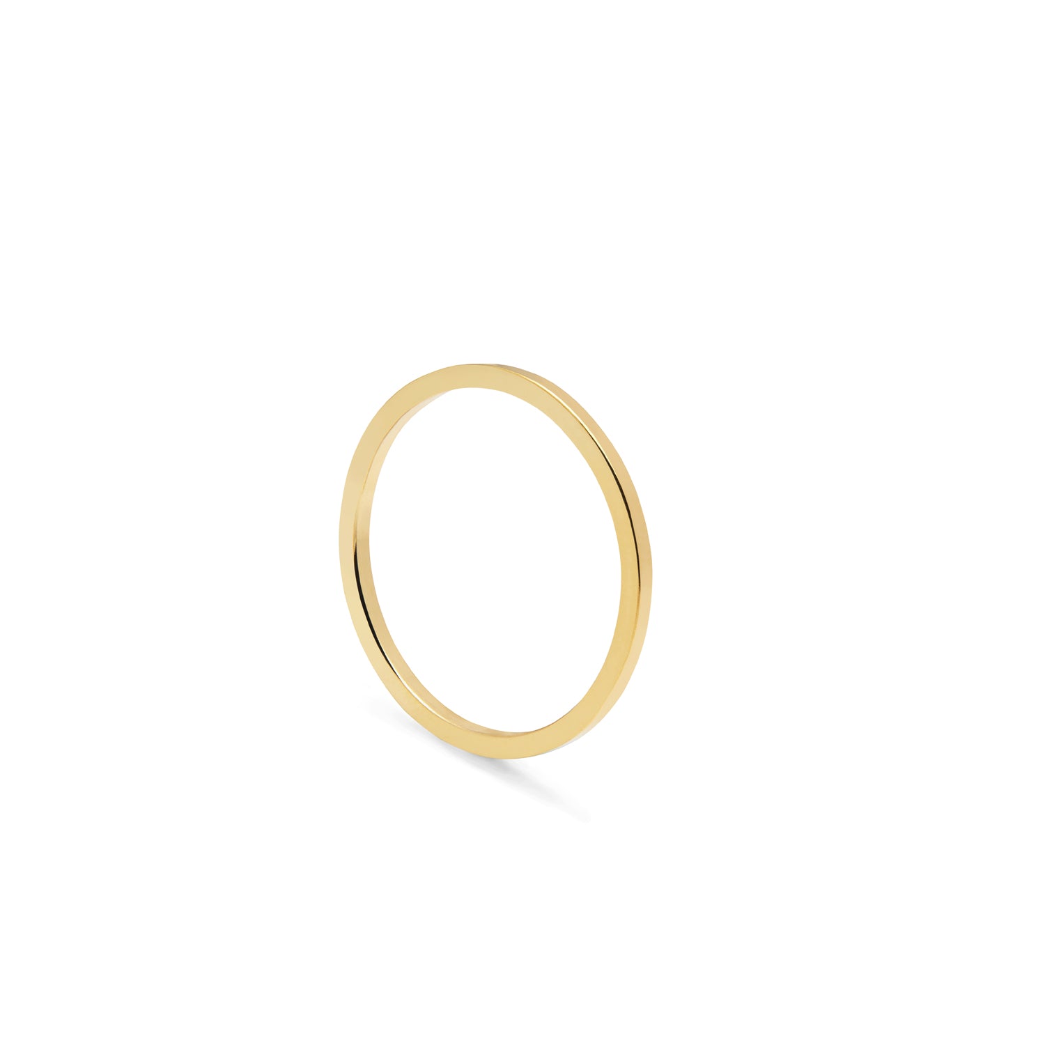 Skinny Square Stacking Ring - Gold - Myia Bonner Jewellery