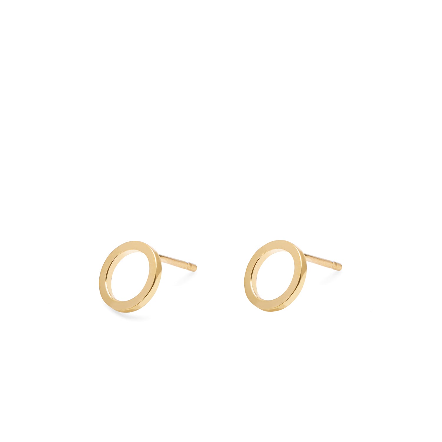 Circle Stud Earrings - Gold - Myia Bonner Jewellery