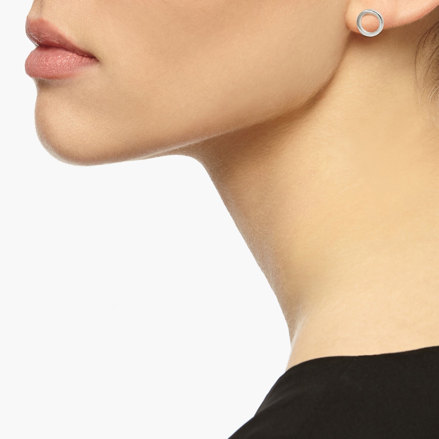 Circle Stud Earrings - Silver - Myia Bonner Jewellery
