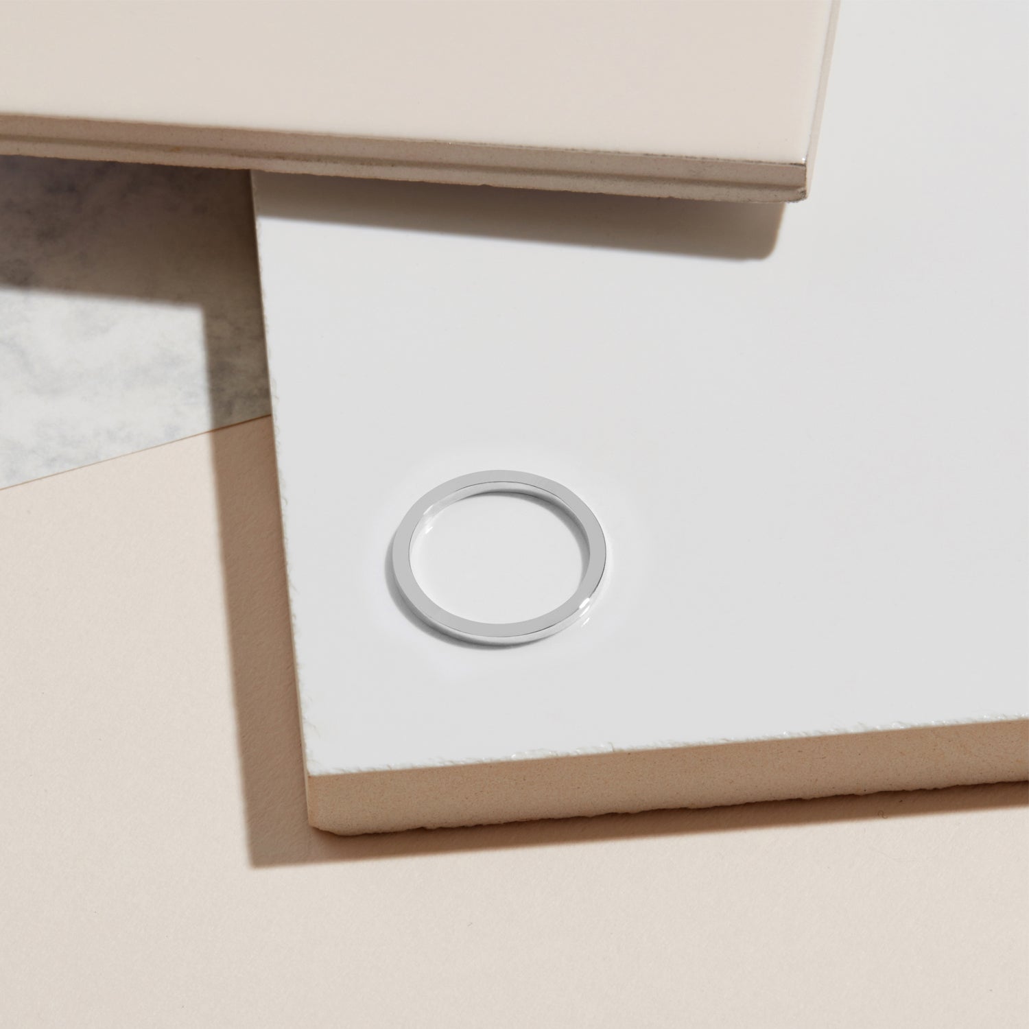 Square 1.5 Ring - Platinum