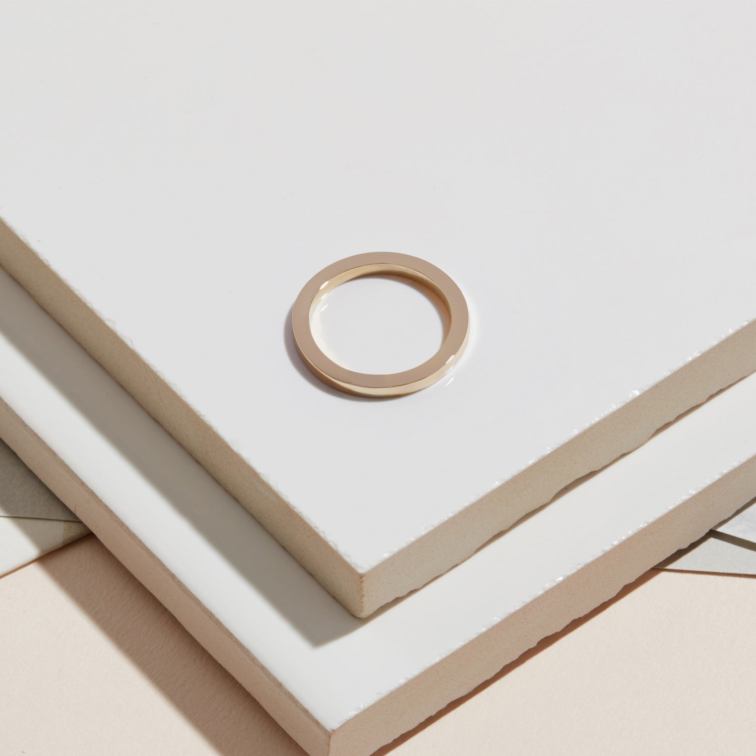 Square Band 2mm - 18K Yellow Gold