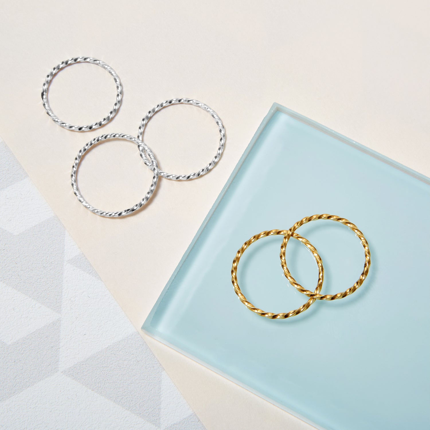 Skinny Twist Ring - 18k Yellow Gold - Myia Bonner Jewellery