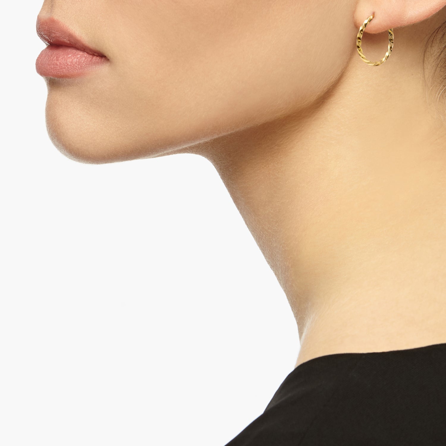 Mini Twist Hoop Earrings - Gold - Myia Bonner Jewellery