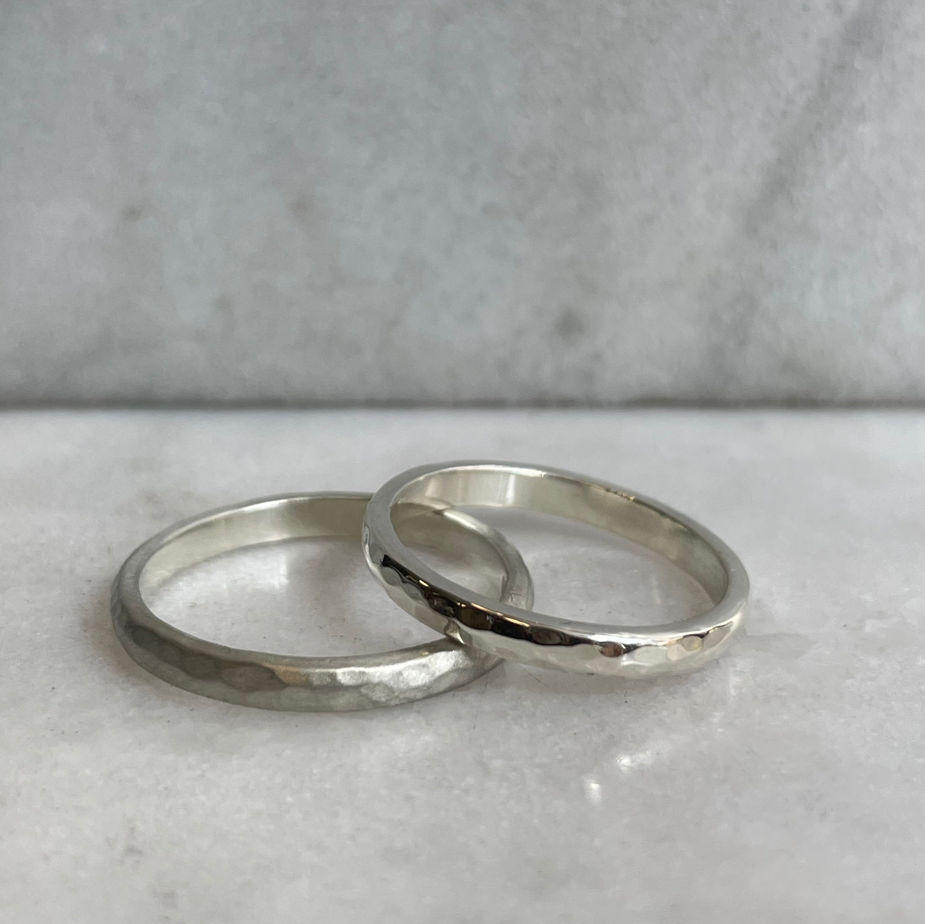 Classic Hammered Band - Silver