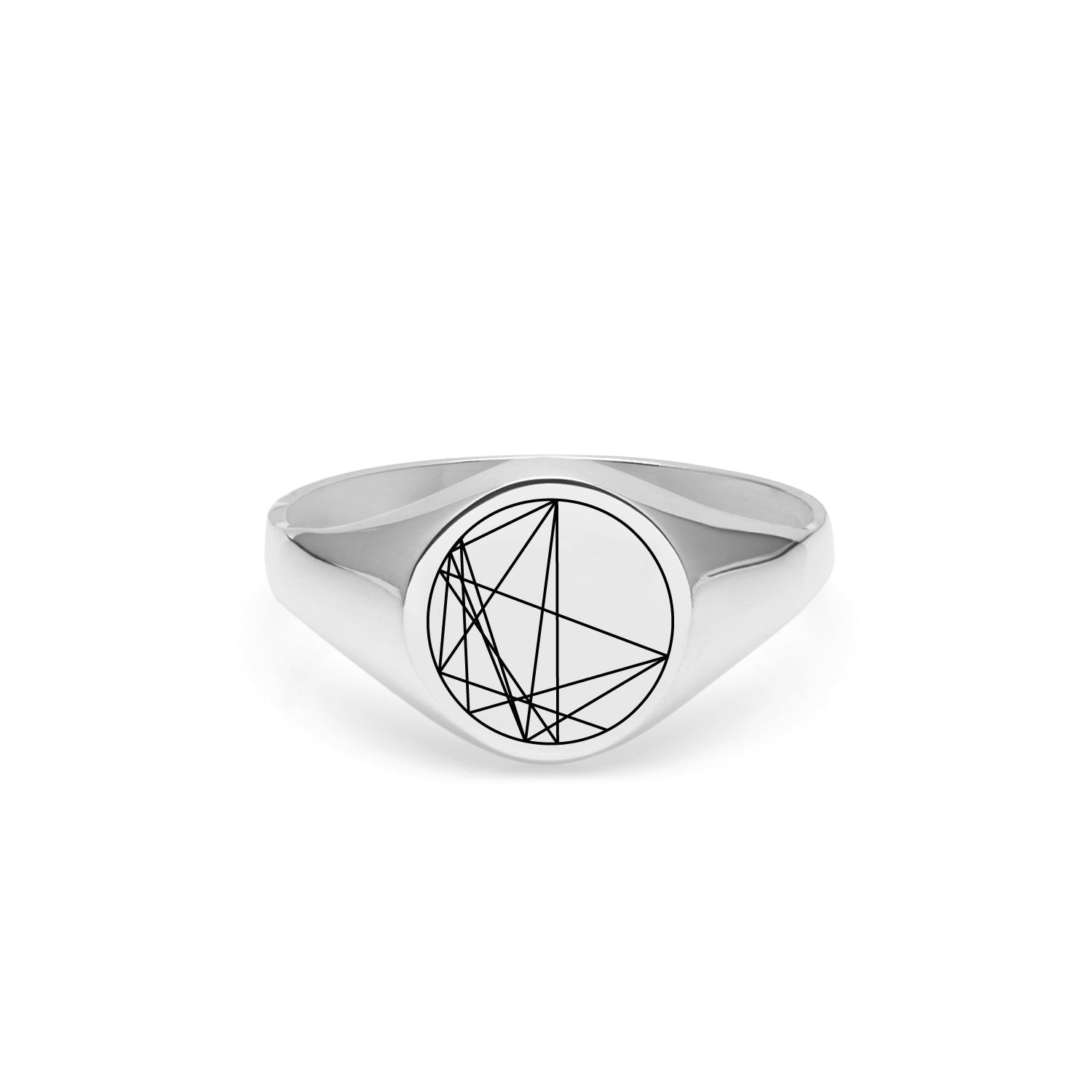 Chart Signet Ring - Silver