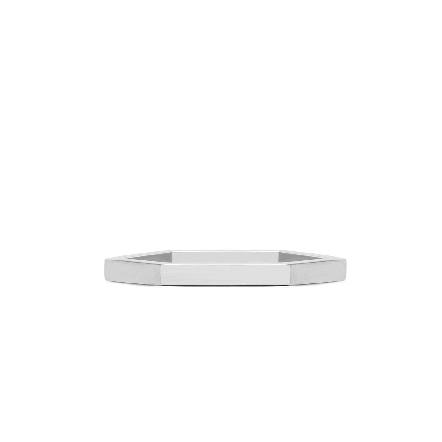 Hexagon Ring  - Silver