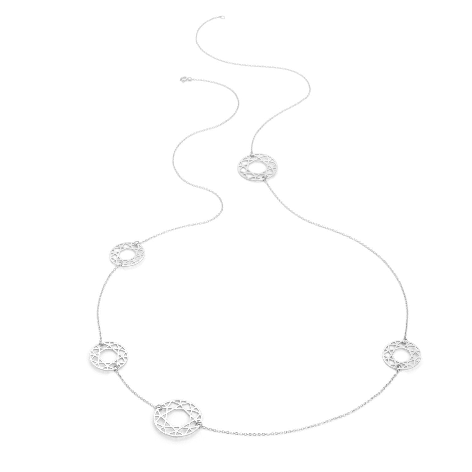 Multi-Brilliant Diamond Necklace - Silver - Myia Bonner Jewellery