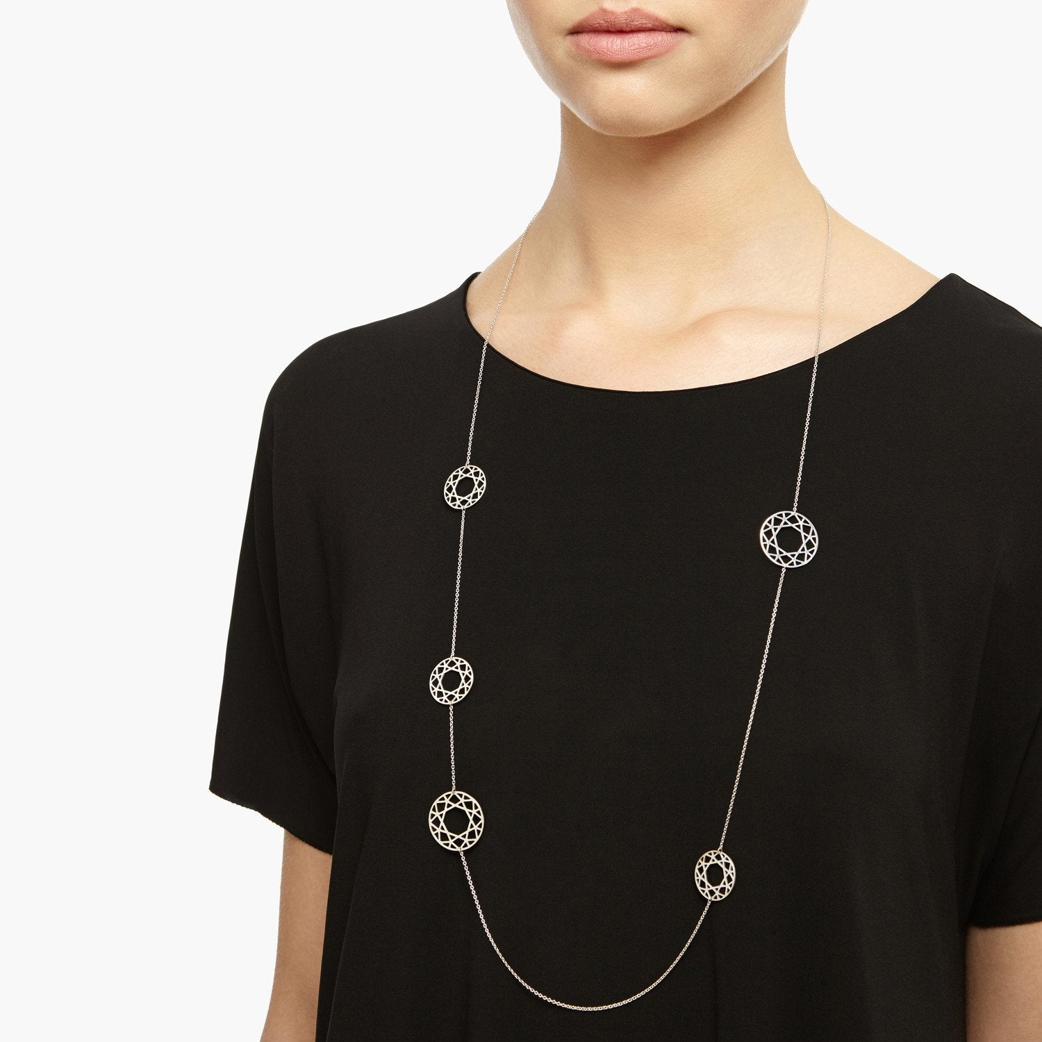 Multi-Brilliant Diamond Necklace - Silver - Myia Bonner Jewellery