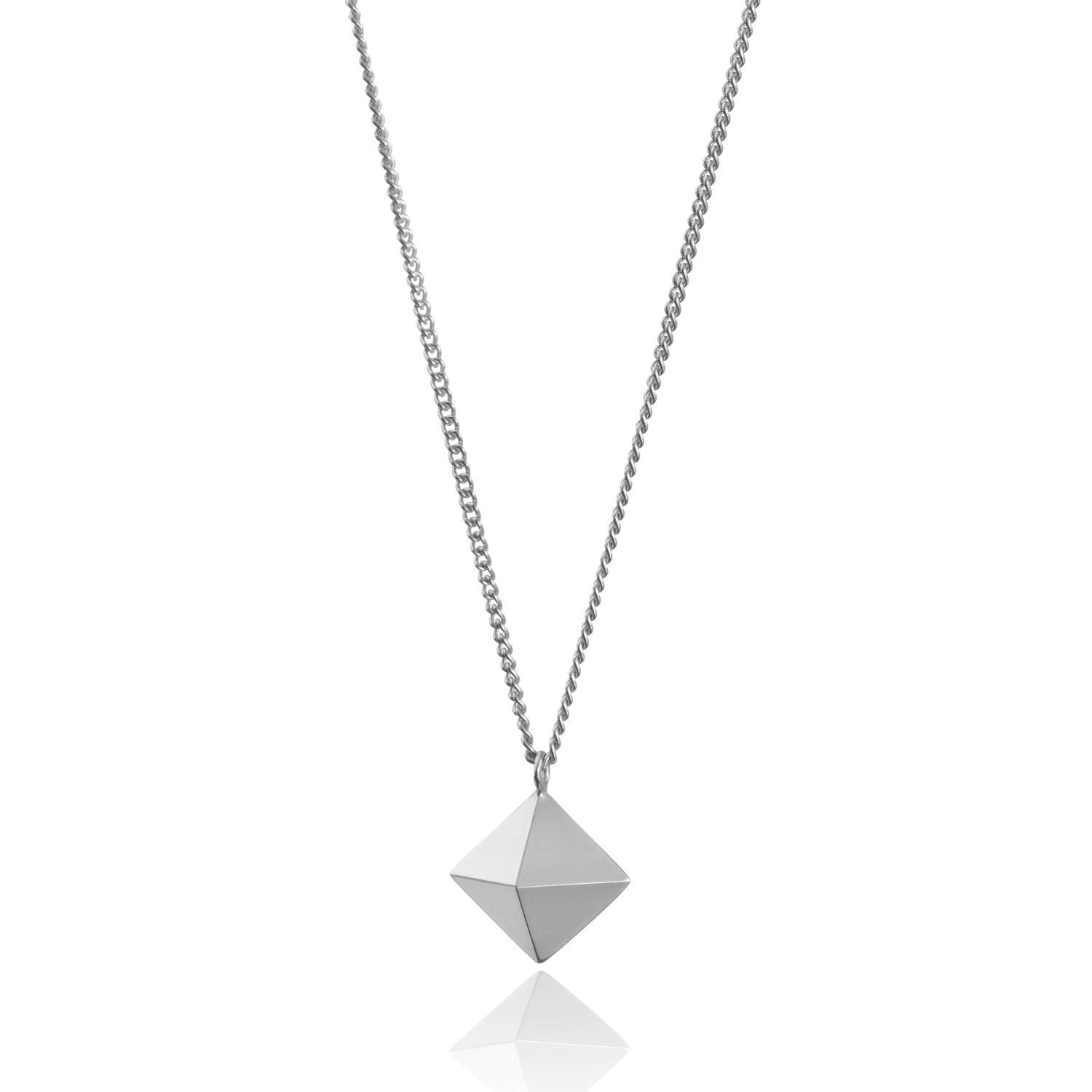 Octahedron Pendant - Silver - Myia Bonner Jewellery
