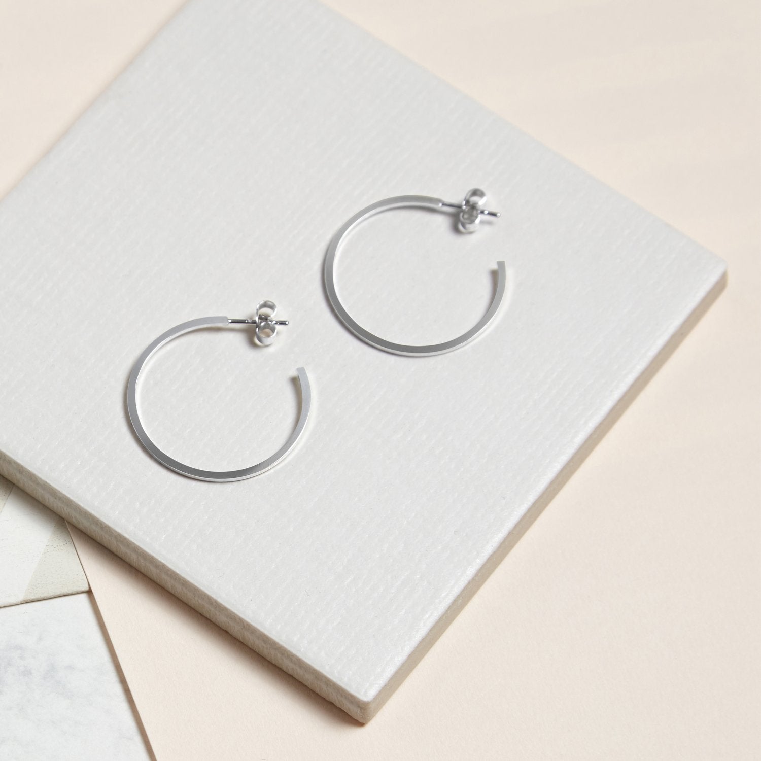 Large Hoop Earrings - Silver - Myia Bonner Jewellery