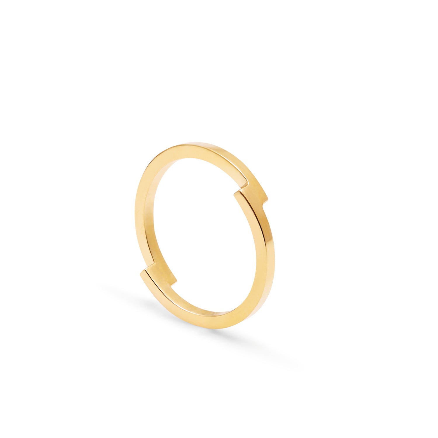 Double Arc Ring - 9k Yellow Gold - Myia Bonner Jewellery