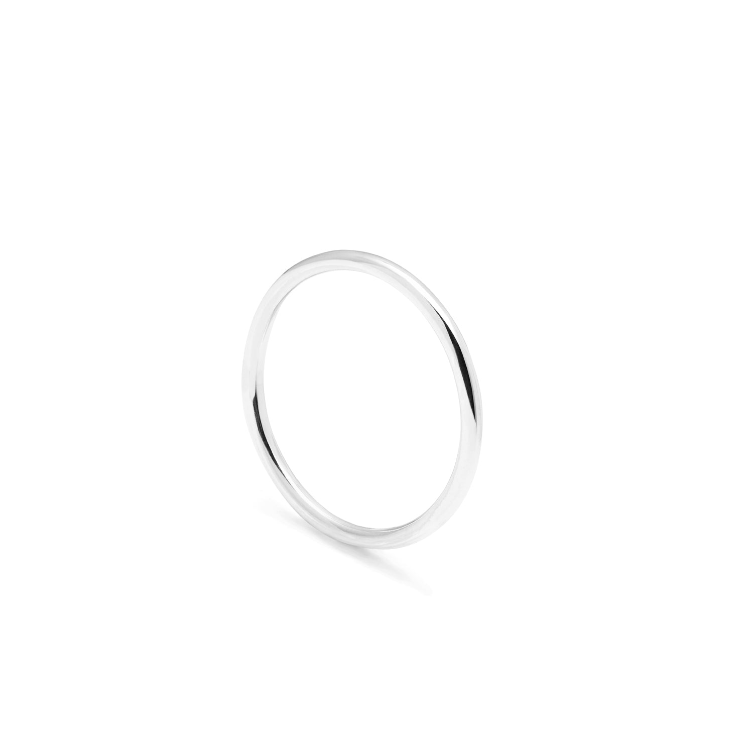 Halo Round Ring - 9k White Gold