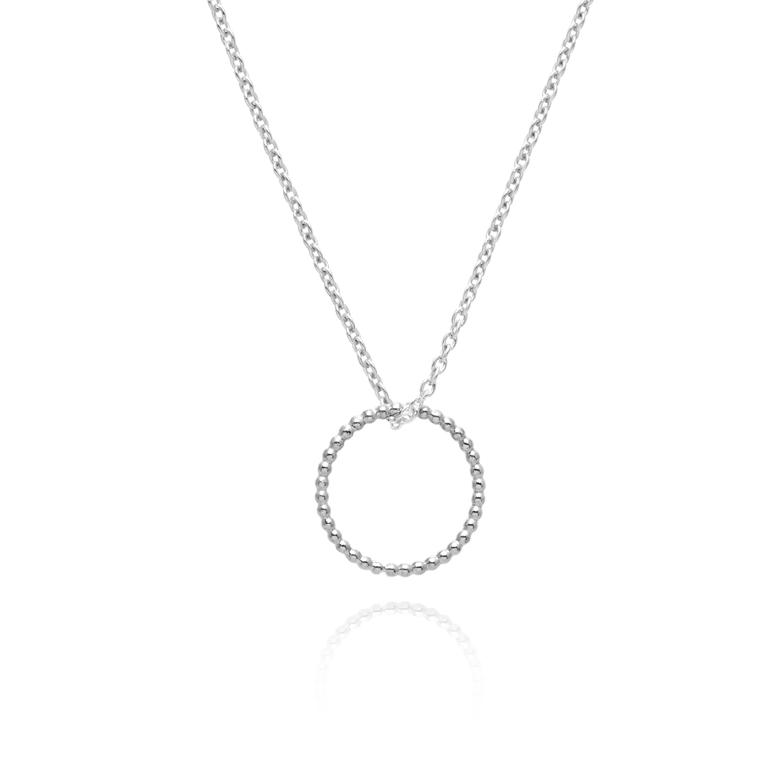 Sphere Circle Necklace - Silver - Myia Bonner Jewellery
