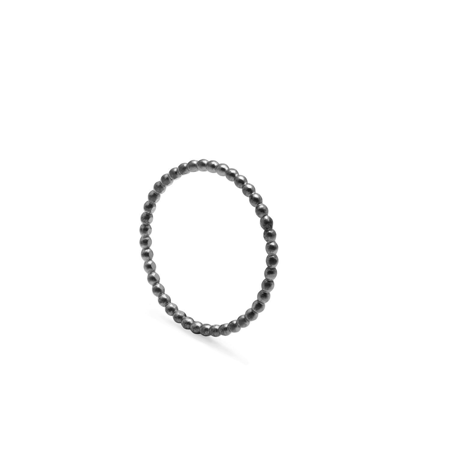 Sphere Ring - Oxidised Silver - Myia Bonner Jewellery